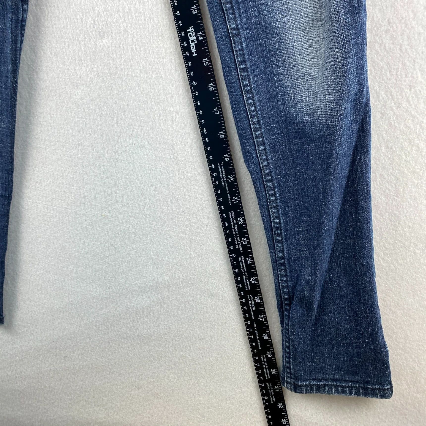 Levi's Levi's Jeans Womens 7 Blue Stretch Skinny Distressed Denim Dark Wash Casual Size 28" / US 6 / IT 42 - 5 Thumbnail
