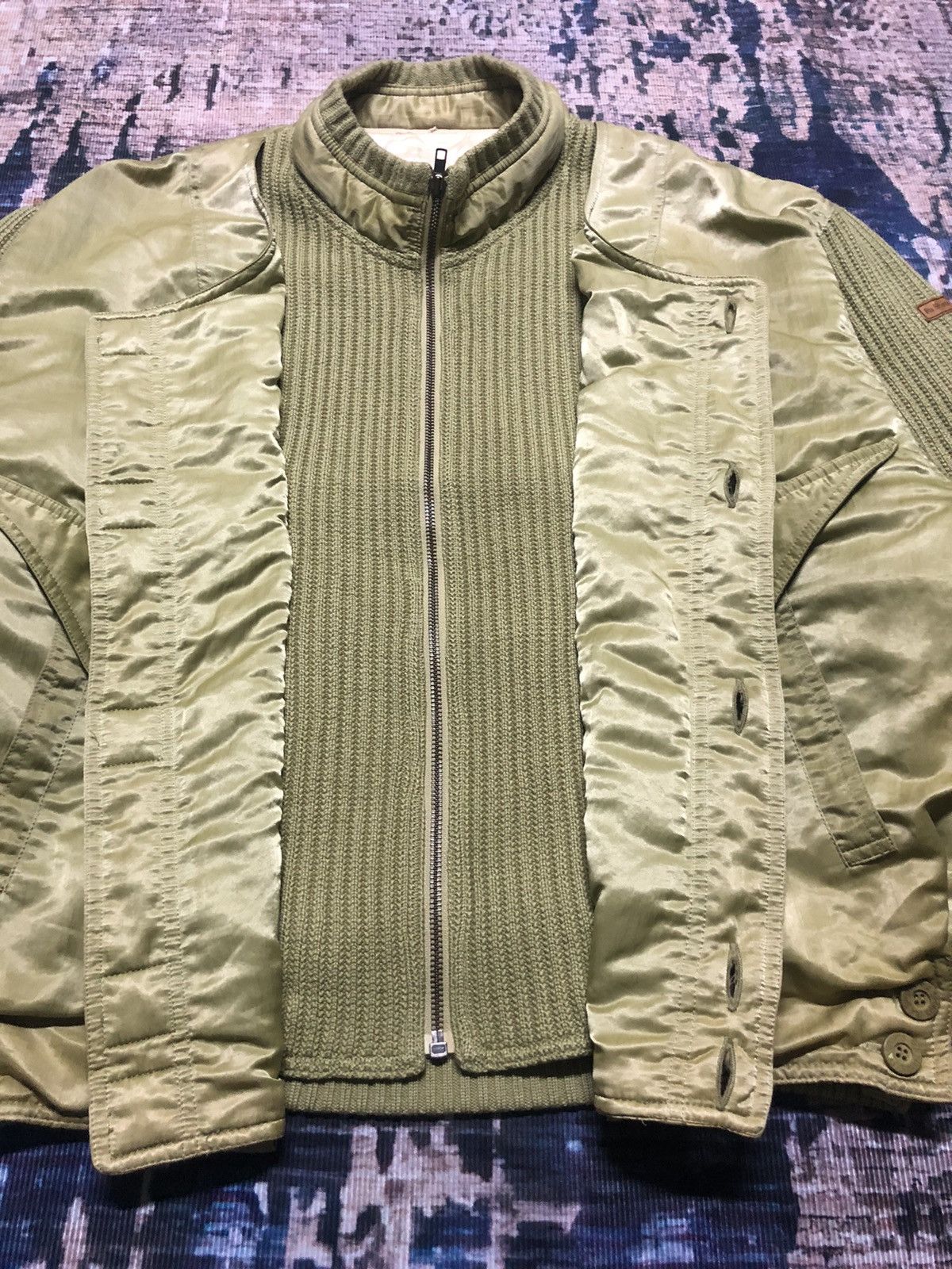 Japanese Brand Vintage Pia Sports Knited Nylon Bomber Jacket Nice Design Size US L / EU 52-54 / 3 - 3 Thumbnail
