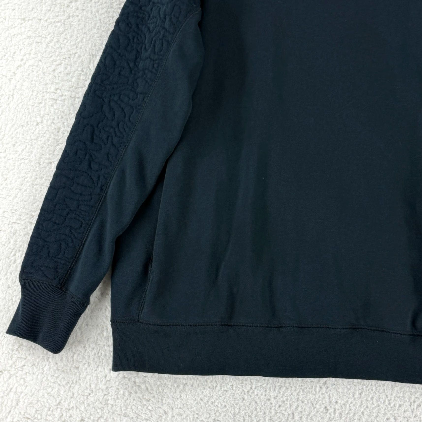 Nike Nike Quilted Rally Hoodie Sweater Womens XL Black Pullover Knit Long Sleeve Casual Size XL / US 12-14 / IT 48-50 - 4 Thumbnail