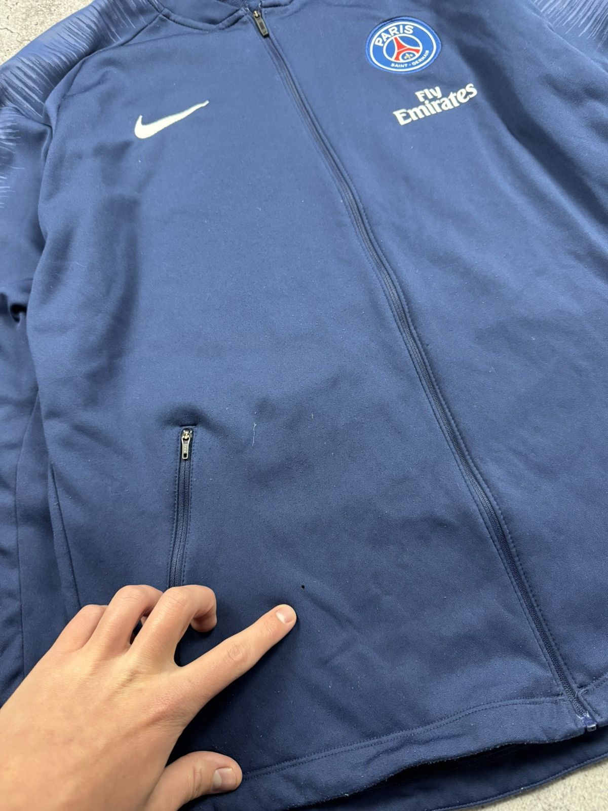 Nike NIKE x PSG VINTAGE Y2K DRIL ZIP HOODIE SOCCER JERSEY JAPAN Size US XL / EU 56 / 4 - 5 Thumbnail