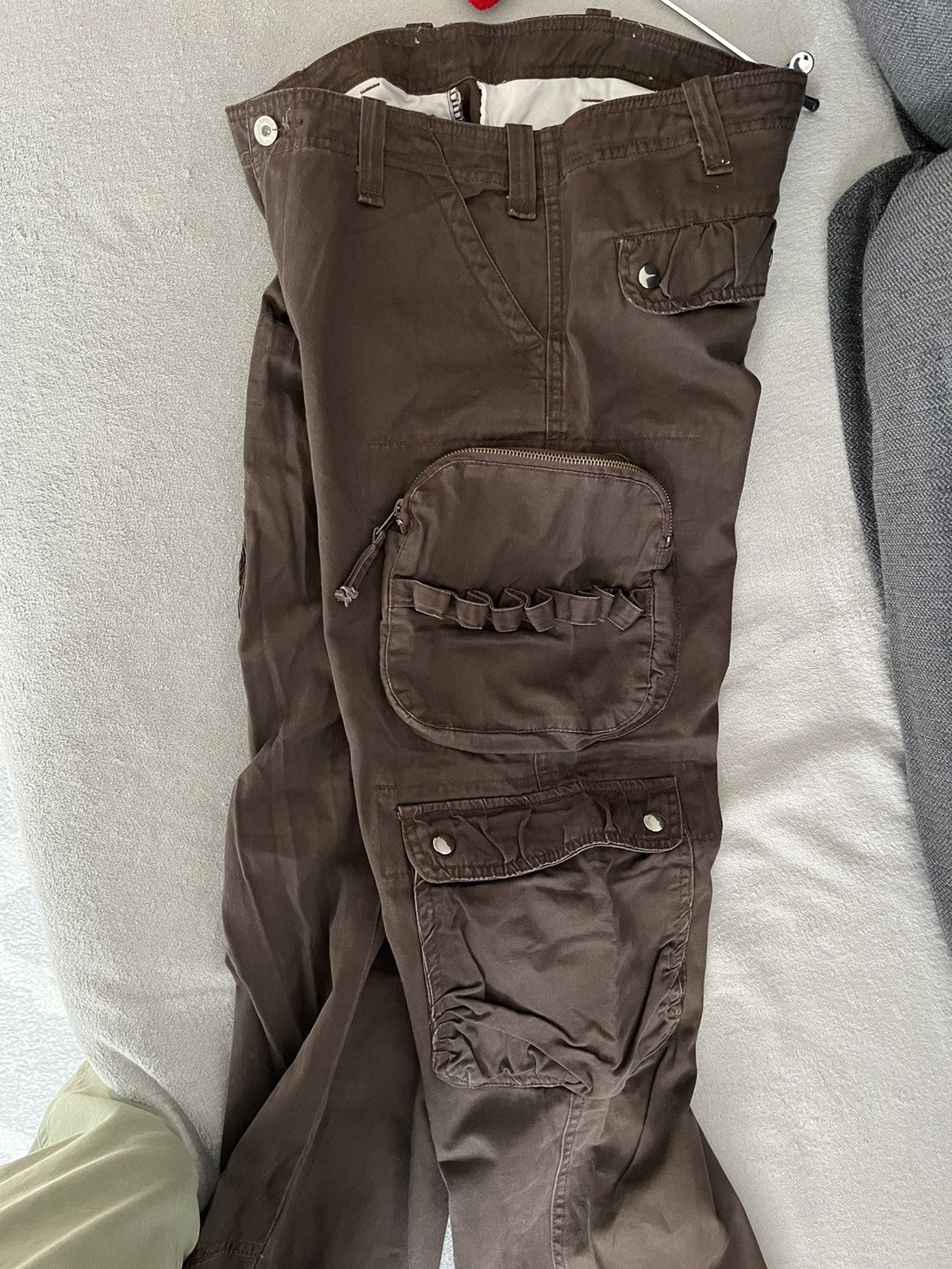 Japanese Brand Cargo multipocket pants military style Y2K avant garde Size US 31 - 5 Thumbnail