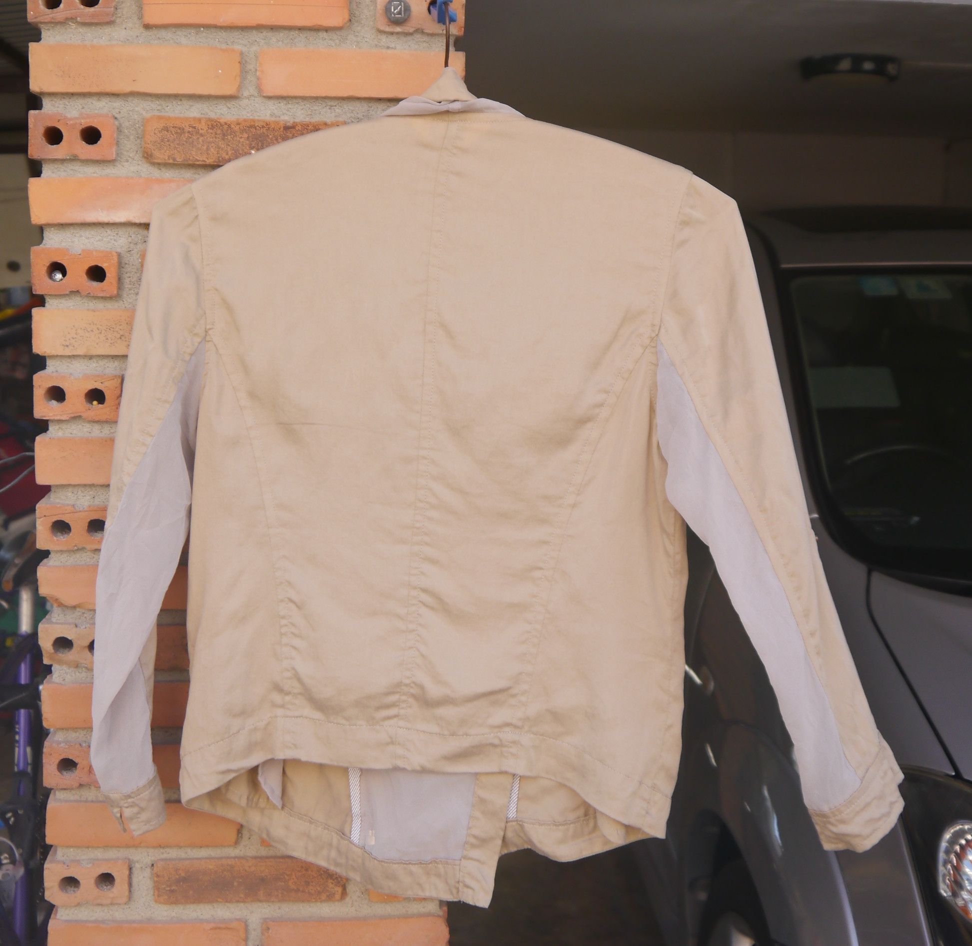 Japanese Brand (J706) SRIC Japan Beige Jacket Sz 38 Size XS / US 0-2 / IT 36-38 - 3 Thumbnail