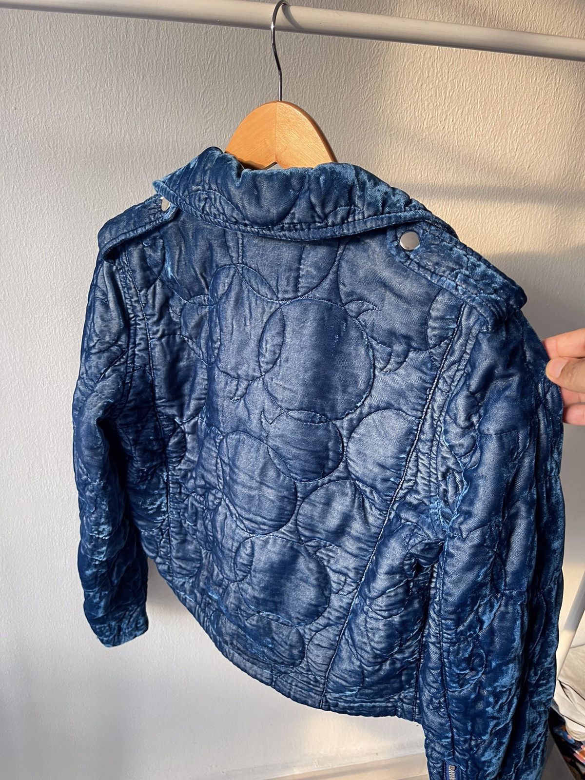 CABANE de ZUCCa × Issey Miyake F/W 2004-2005 Zucca Velvet Biker Jacket Size US S / EU 44-46 / 1 - 11 Thumbnail