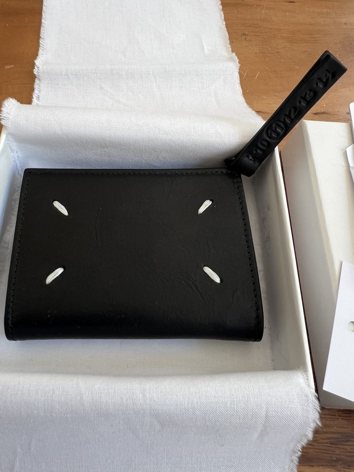 Maison Margiela Maison Margiela Wallets Black Leather Unisex Card Holder Size ONE SIZE - 8 Thumbnail