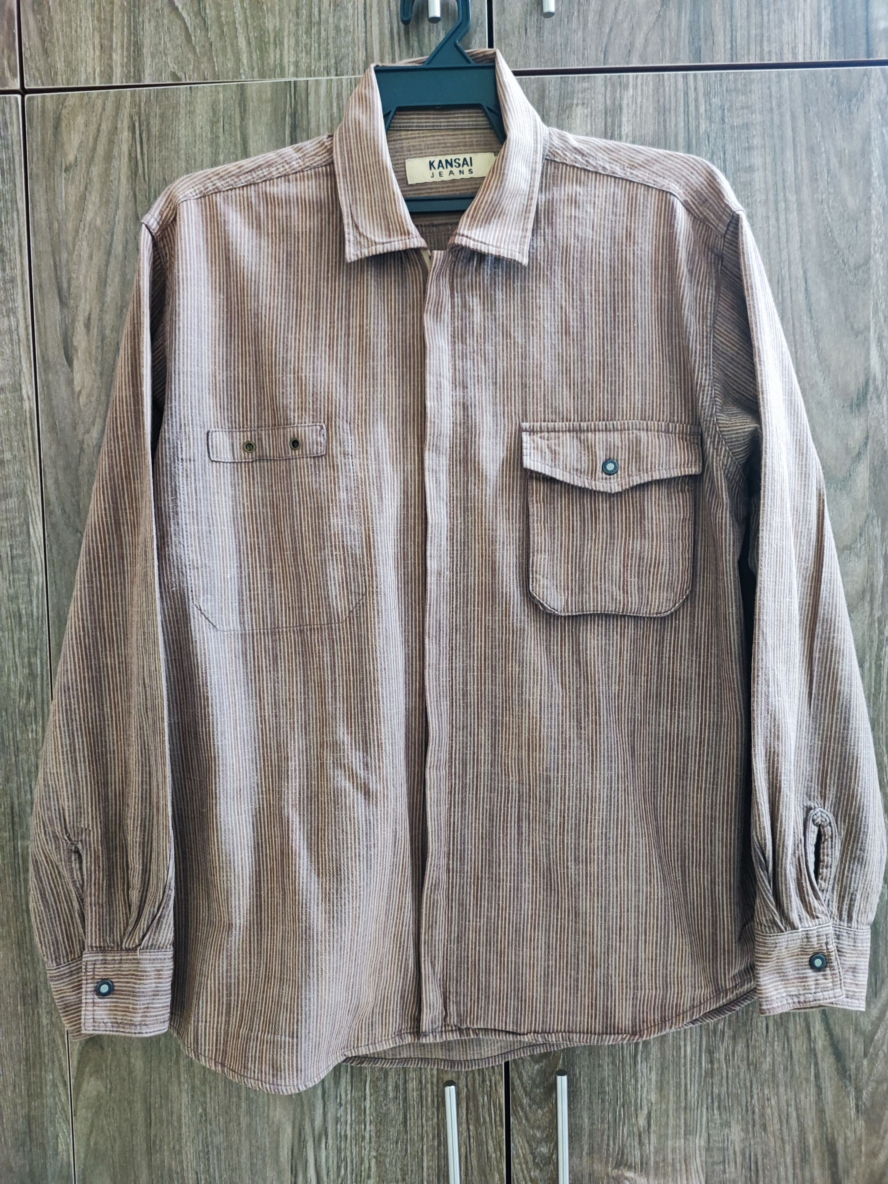 Kansai Yamamoto Rare design Kansai jeans Zipper Shirt by Kansai Yamamoto Size US M / EU 48-50 / 2 - 1 Thumbnail