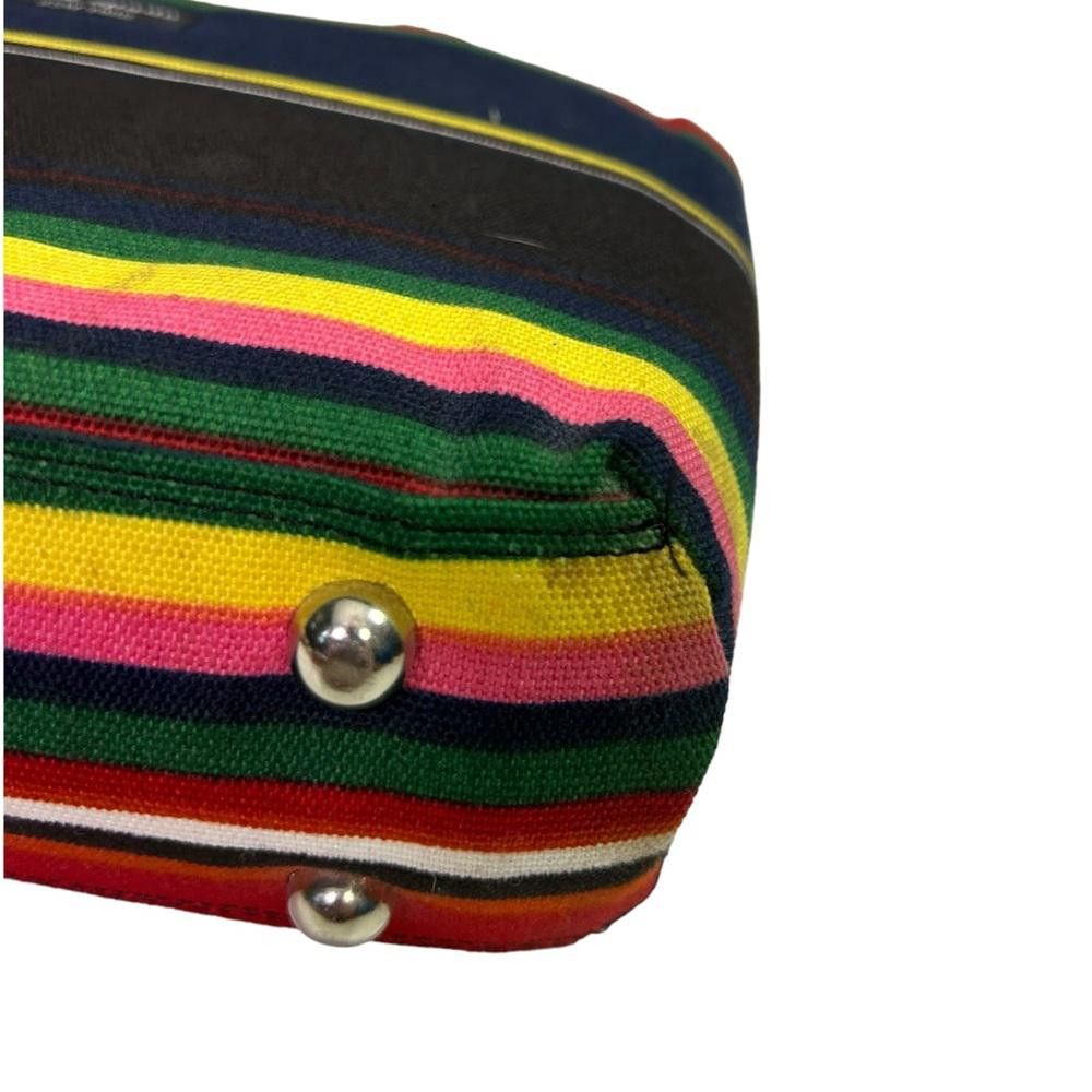 Designer kate spade l Vintage 1980’s Striped Cloth Handbag Size ONE SIZE - 8 Thumbnail