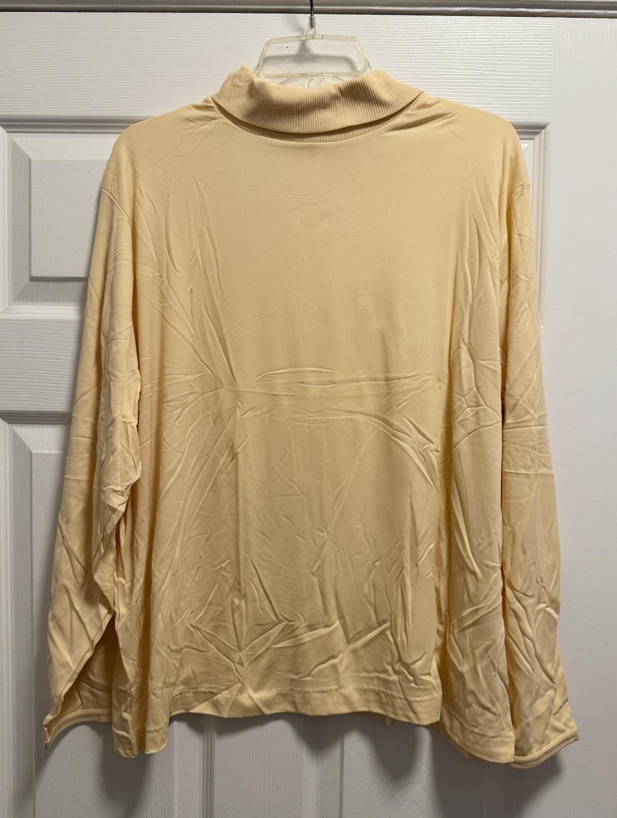 Designer Vintage 1X Nylon Mock Neck Zip Top USA Size M / US 6-8 / IT 42-44 - 1 Thumbnail