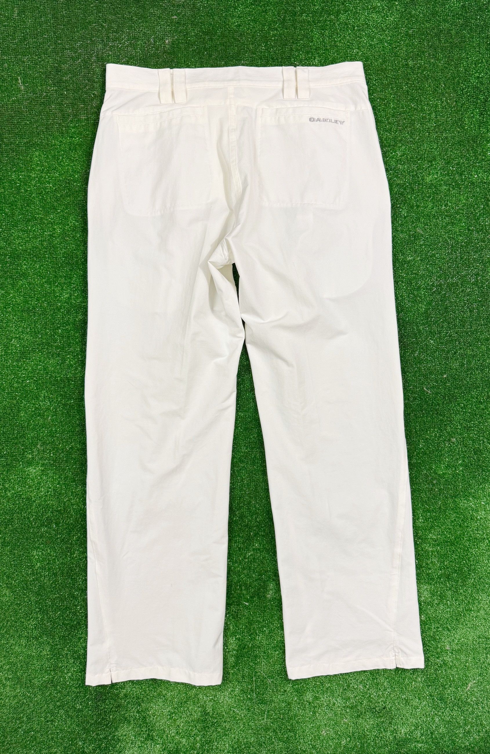 Oakley Vintage Y2K Oakley Nylon Stretch White Pants Size W34 L33 Size US 34 / EU 50 - 2 Thumbnail