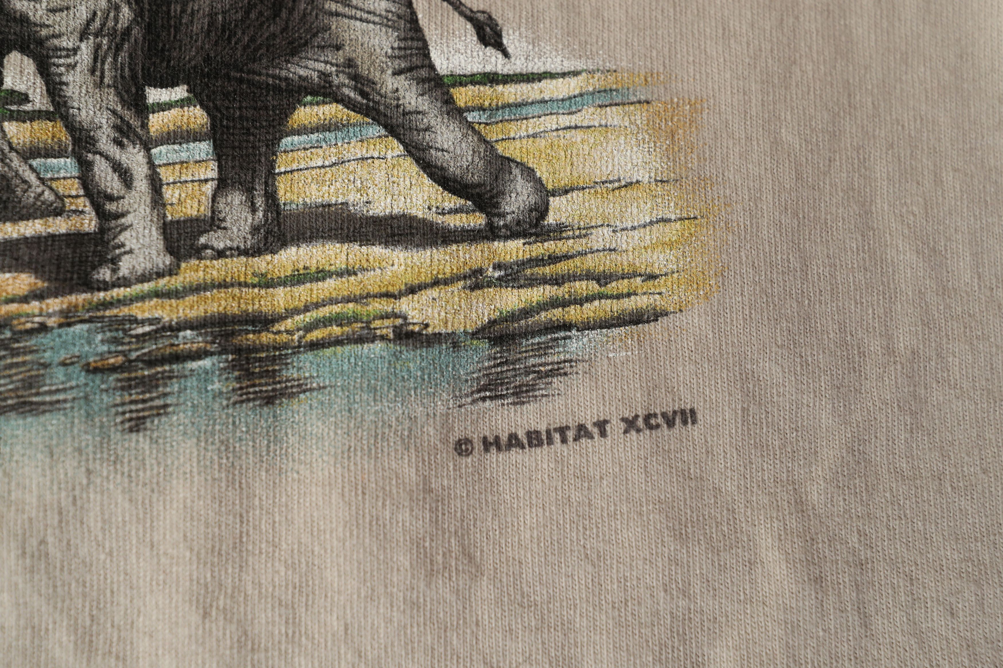 Habitat Habitat 1998 Elephants Vintage Single Stitch Tee (L) Size US L / EU 52-54 / 3 - 7 Thumbnail