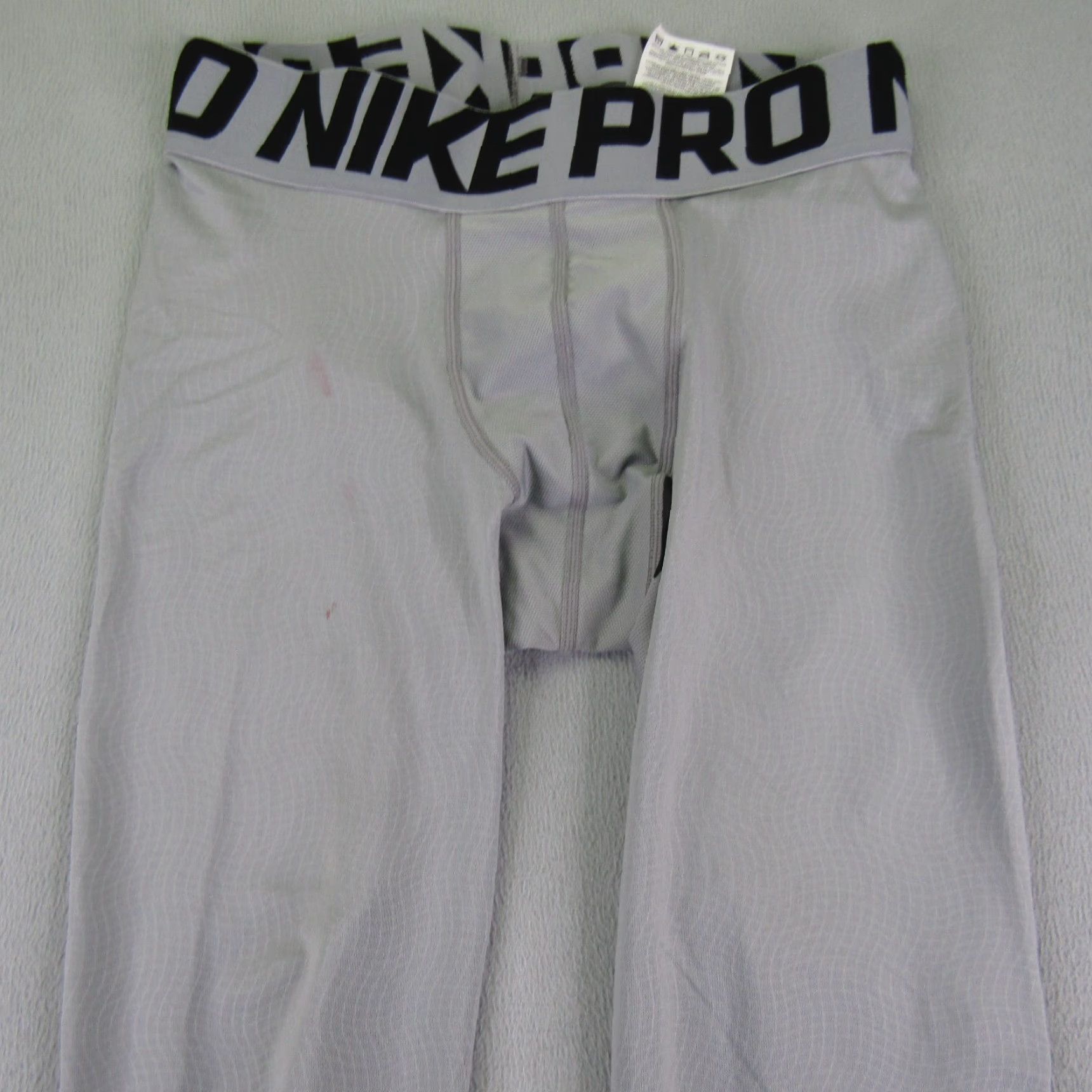 Nike Nike HyperCool Pants Mens Small Gray Compression Athletic Workout Gym Tight Size US 26 / EU 42 - 2 Thumbnail