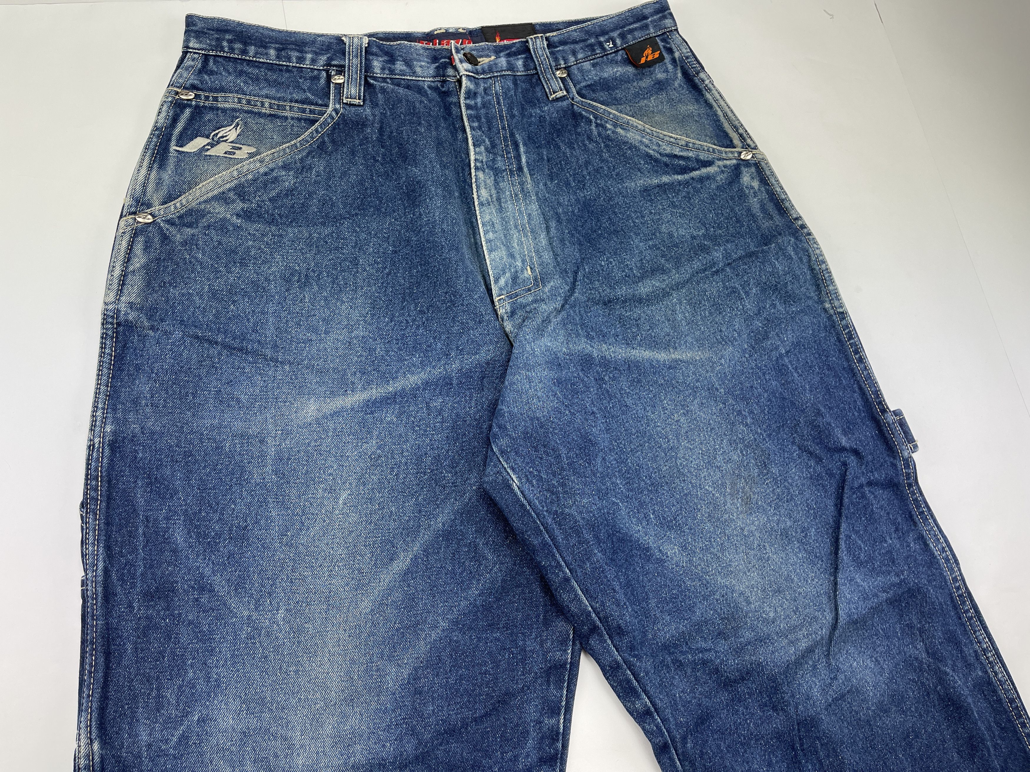 Wu-Tang Clan Johnny Blaze jeans, vintage Wu Wear baggy pants, Wu Tang 34 Size US 34 / EU 50 - 10 Thumbnail