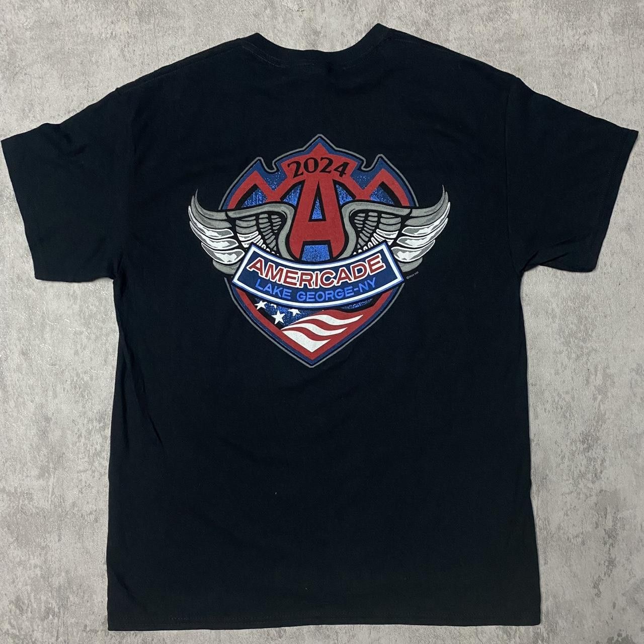 Gildan 2024 American Lake George T-shirt #LakeGeorge Size US L / EU 52-54 / 3 - 4 Thumbnail