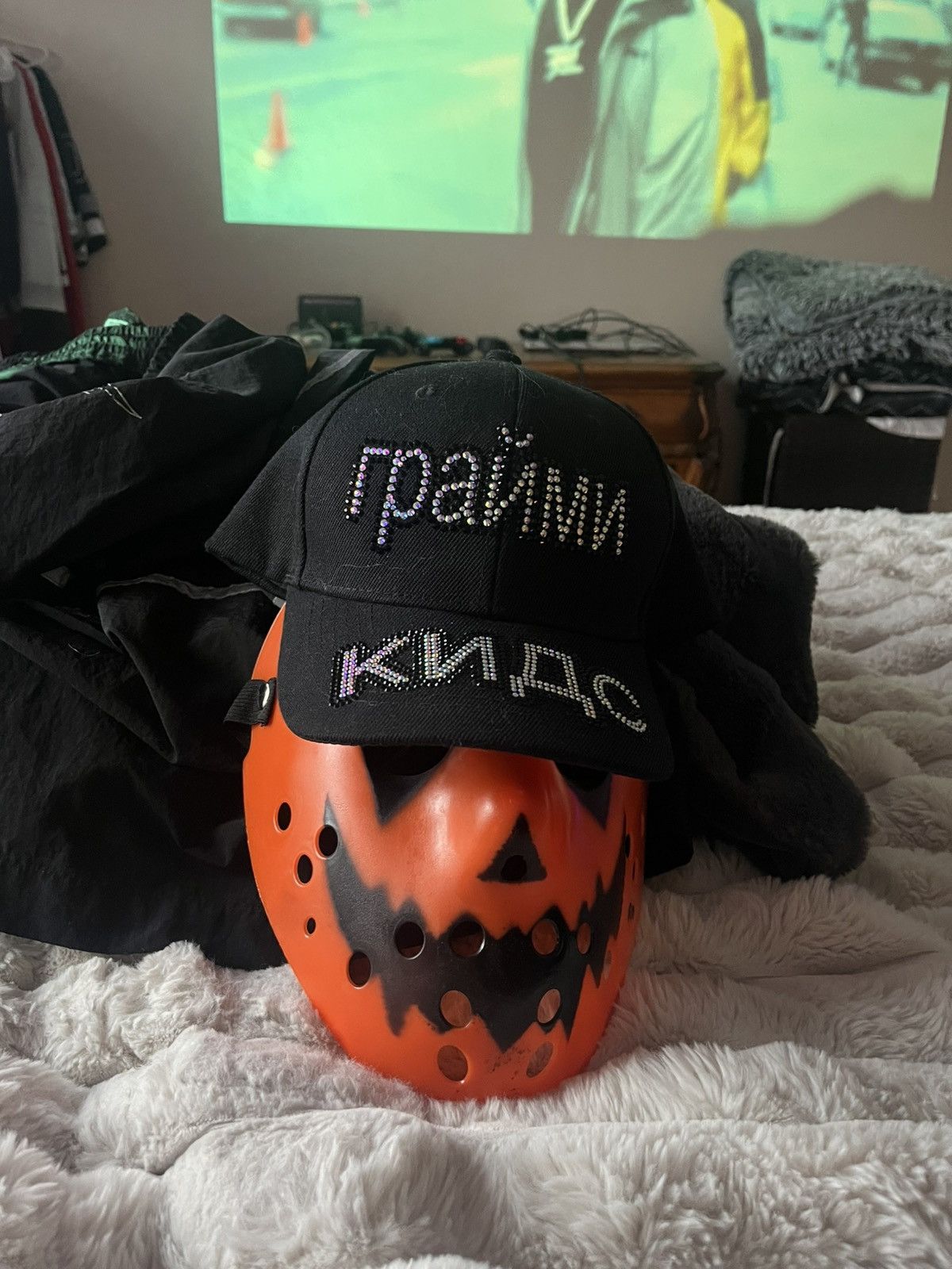 Grimykids Blinged Out Grimy Kids Russian Trucker Hat Size ONE SIZE - 4 Thumbnail