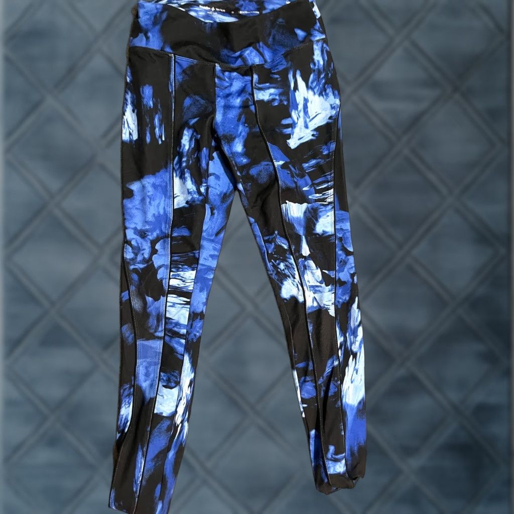Vintage Simply Vera Wang Leggings Womens XS Blue Mid-Rise Yoga Athleisure Size 26" / US 2 / IT 38 - 1 Thumbnail