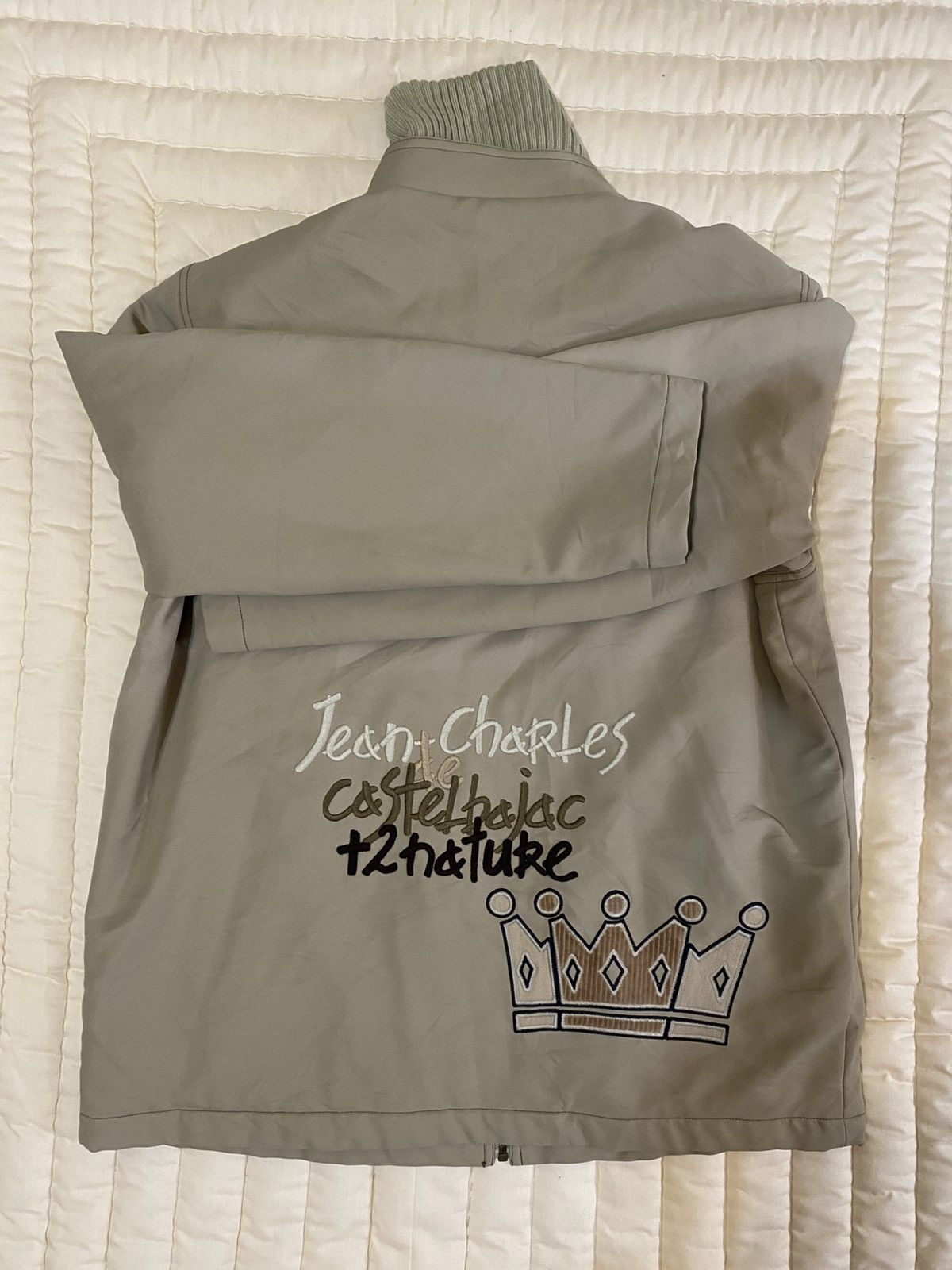 Jean Charles De Castelbajac Castelbajac +2 Nature Embroidered Jacket Khaki Size 3 (L) Size US L / EU 52-54 / 3 - 6 Thumbnail