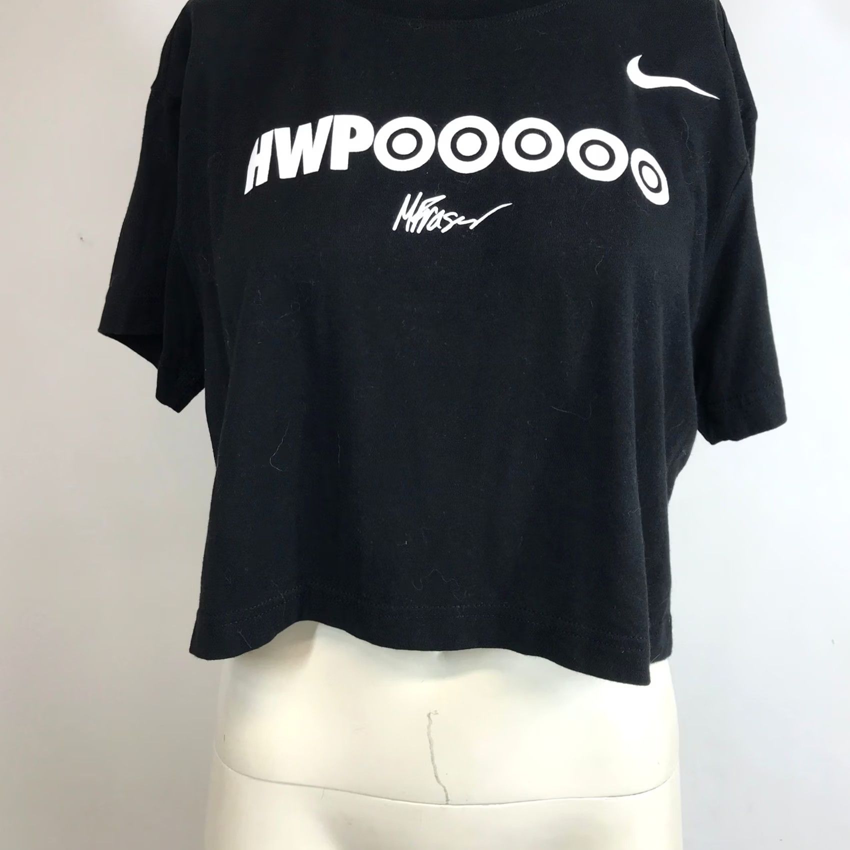 Nike Nike Tee Womens S Black Dri FIT Mat Fraser HWPO Graphic Crop Top Size S / US 4 / IT 40 - 3 Thumbnail