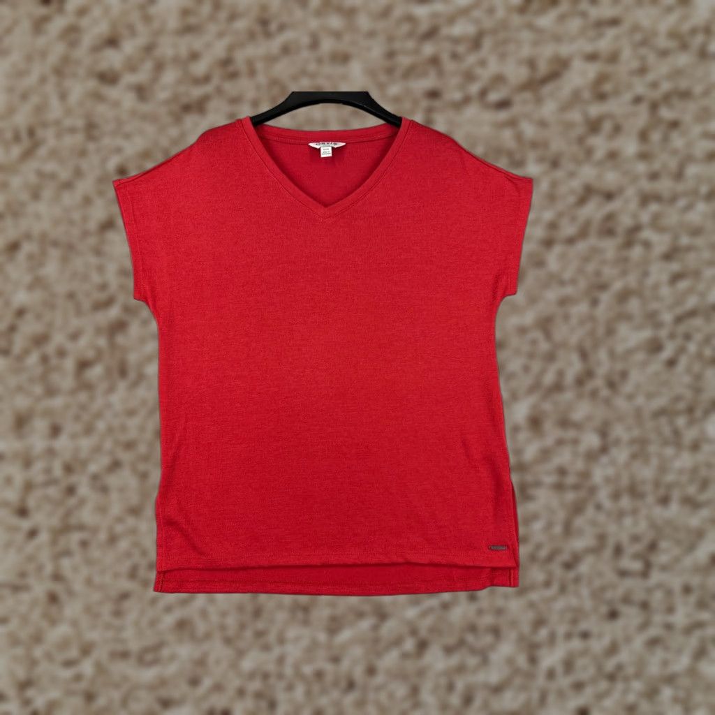 Orvis Orvis Shirt Womens Small Red Cotton V-Neck Knit Sleeveless Tank Camping Fishing Size S / US 4 / IT 40 - 1 Thumbnail