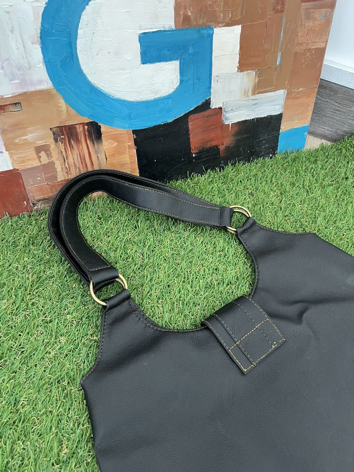 Japanese Brand Vintage Y2K Leather Crossbody Bag With Pockets Streetwear Size ONE SIZE - 6 Thumbnail