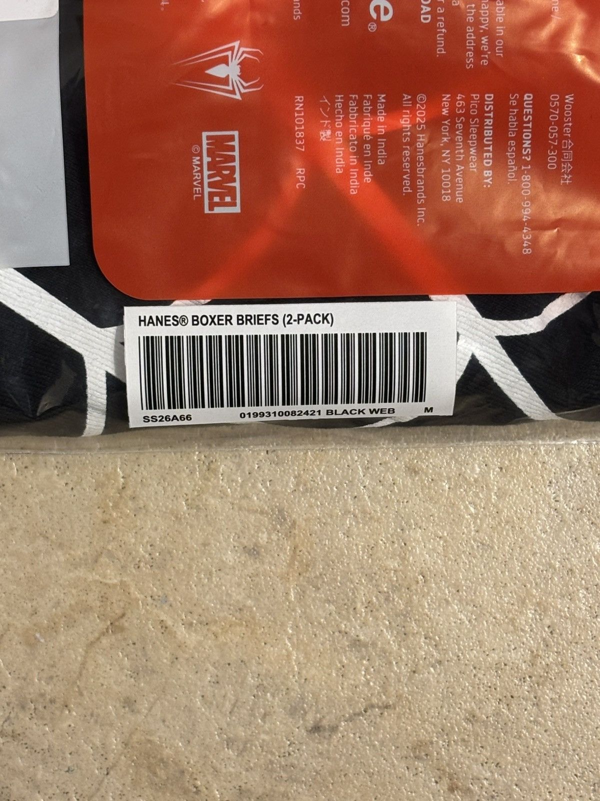Supreme Supreme®/Hanes® Spider-Man Boxer Briefs (2 Pack) Black Size 32 - 6 Thumbnail