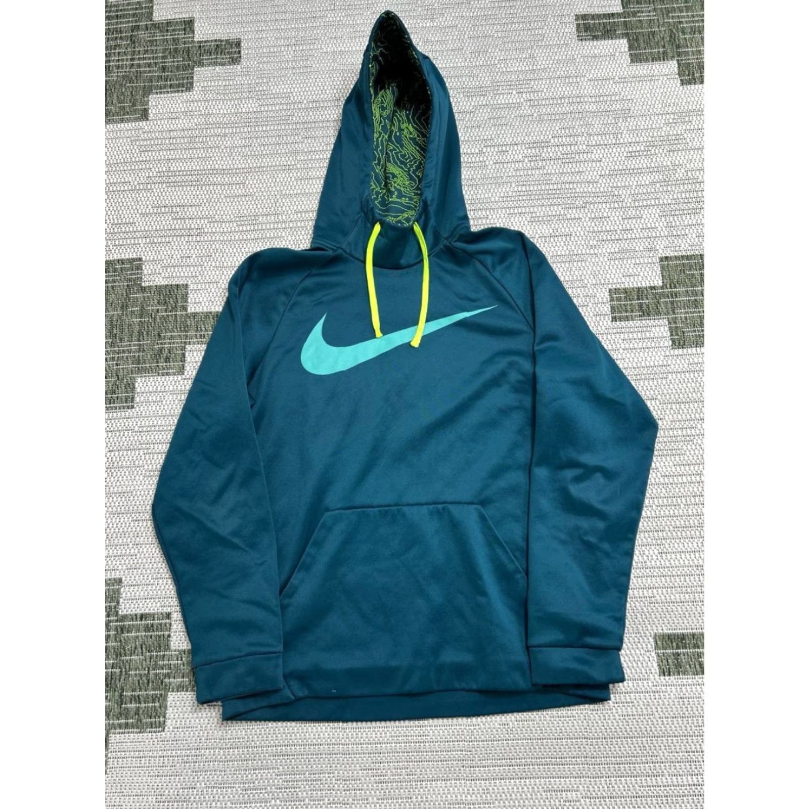Nike Nike Therma Training Hoodie Men M Blue Logo Dri Fit Athleisure Pullover Size US M / EU 48-50 / 2 - 2 Thumbnail
