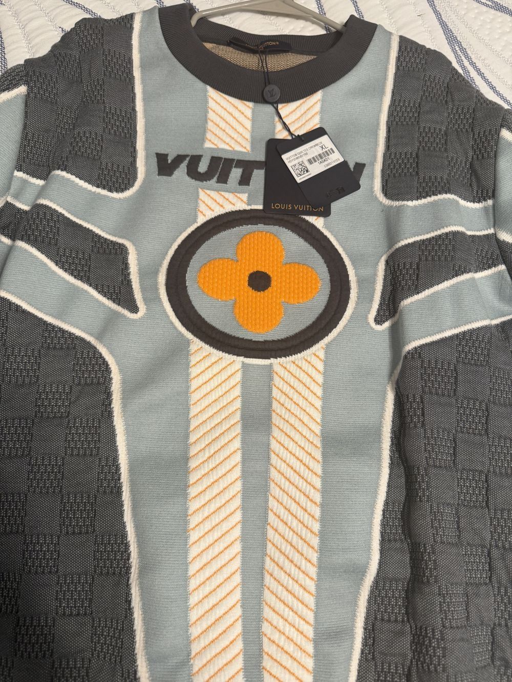 Louis Vuitton Louis Vuitton Quilted Cotton Blend Crewneck Size US XL / EU 56 / 4 - 3 Thumbnail