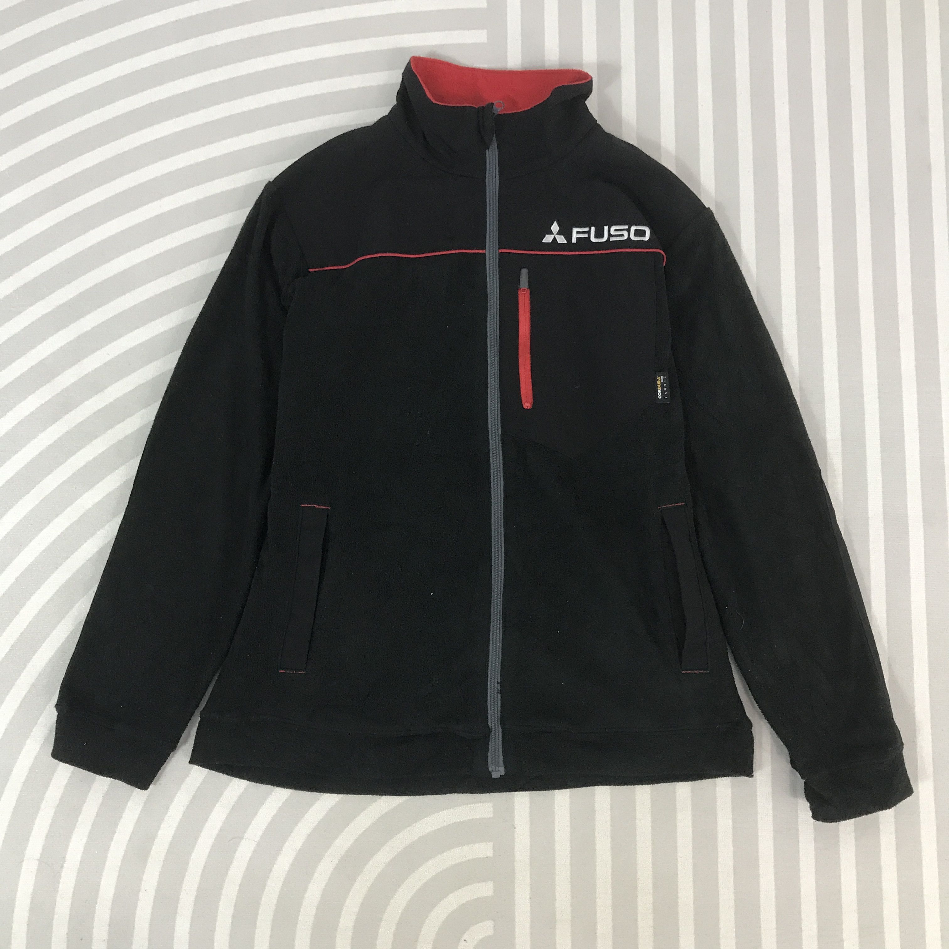 Japanese Brand Vintage Fuso Racing track Fleece Jacket K50B24 Size US M / EU 48-50 / 2 - 2 Thumbnail