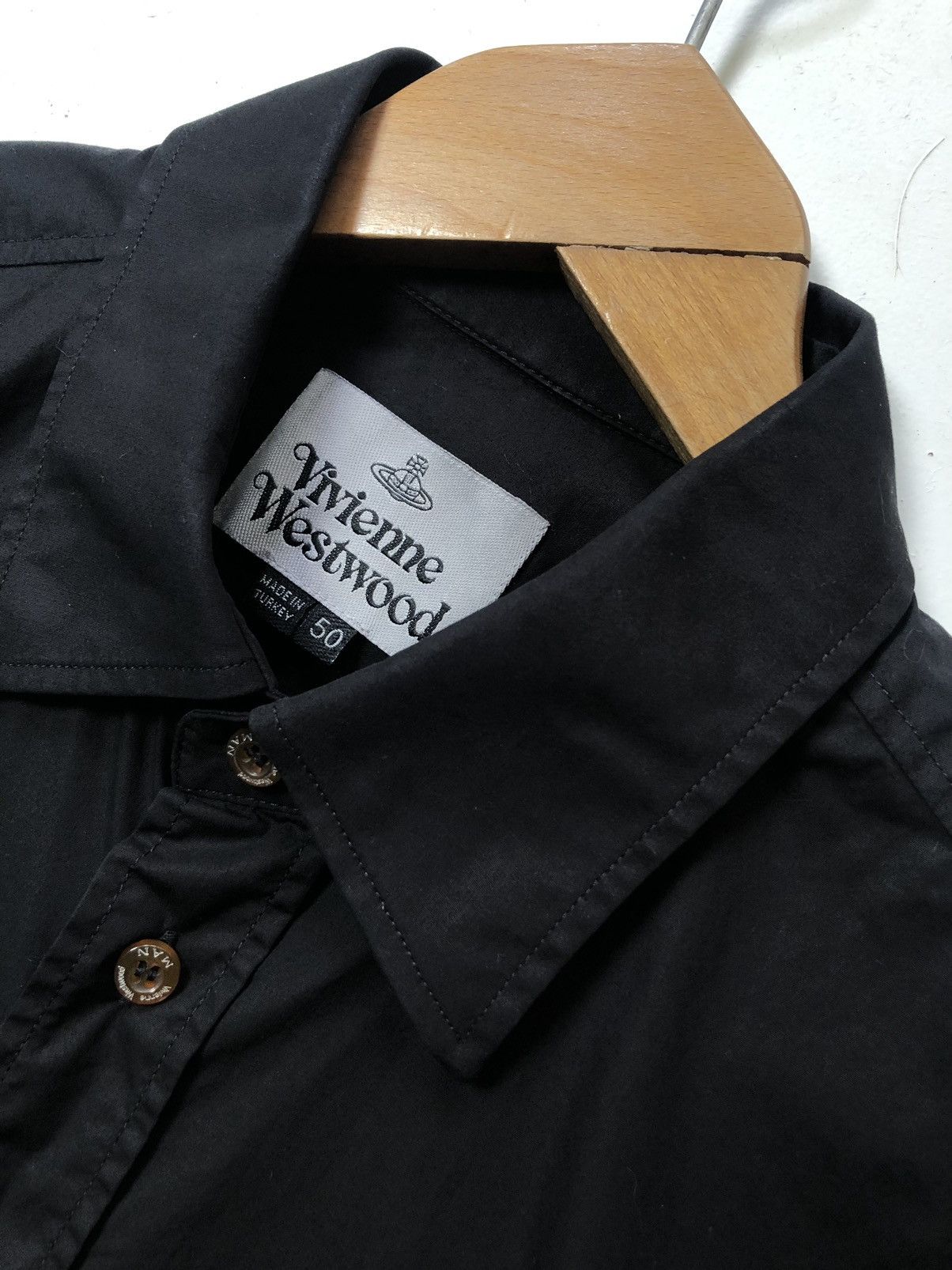 Vivienne Westwood Vivienne Westwood MAN Black Shirt Size 50 IT L – Orb Logo Size US M / EU 48-50 / 2 - 1 Thumbnail