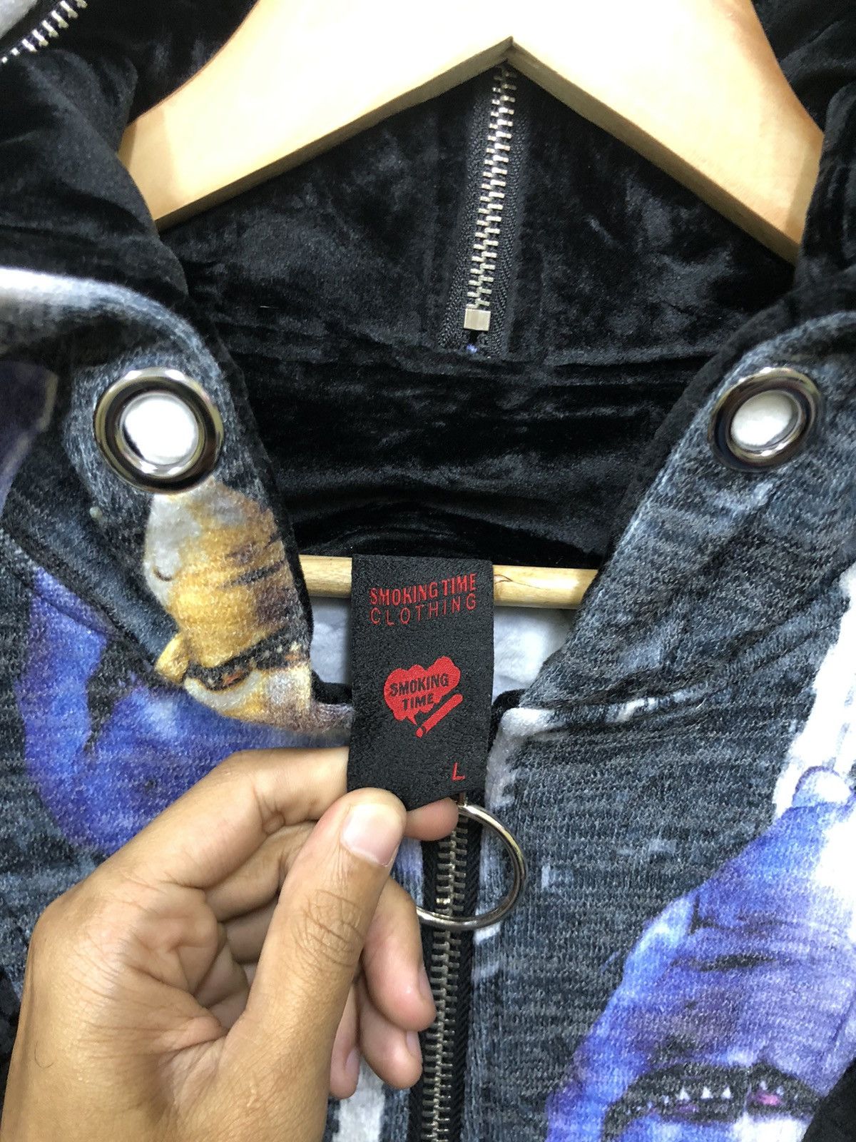Japanese Brand SMOKING TIME ‘SHARK’ Size US L / EU 52-54 / 3 - 8 Thumbnail