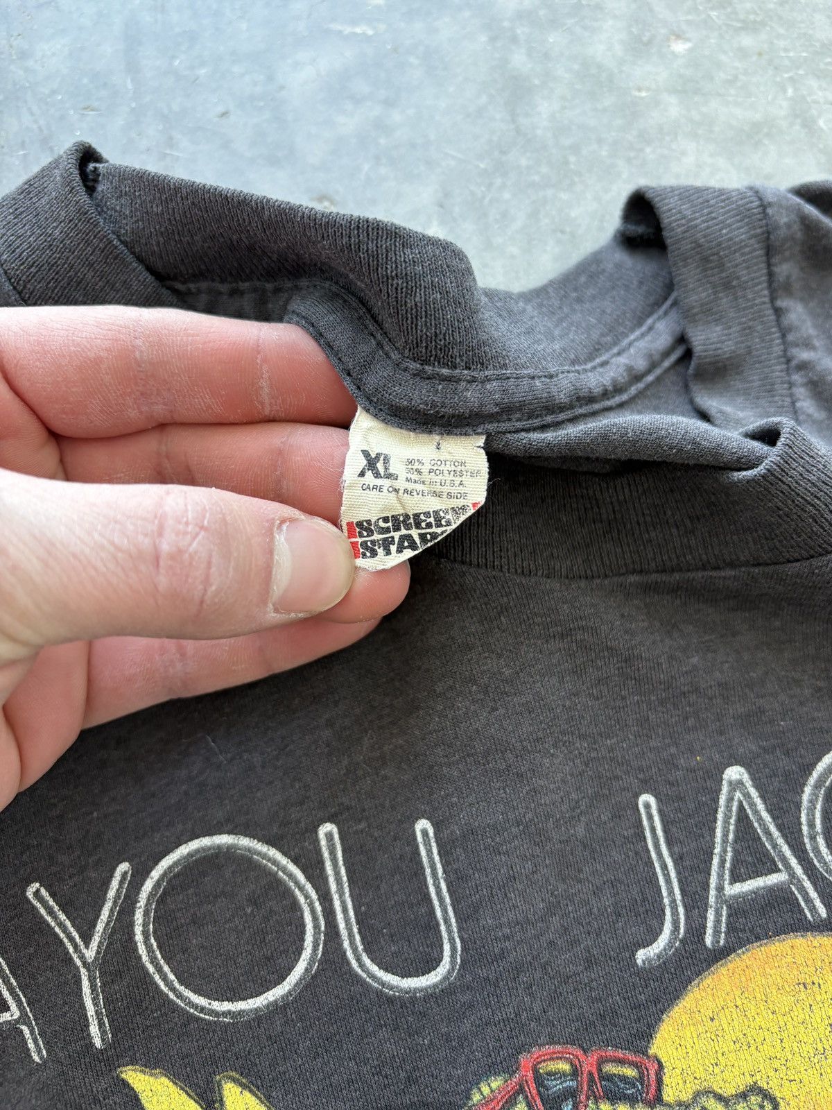 Vintage Vintage 80s Bayou Jacques Graphic Tee Screen Stars Size US L / EU 52-54 / 3 - 3 Thumbnail