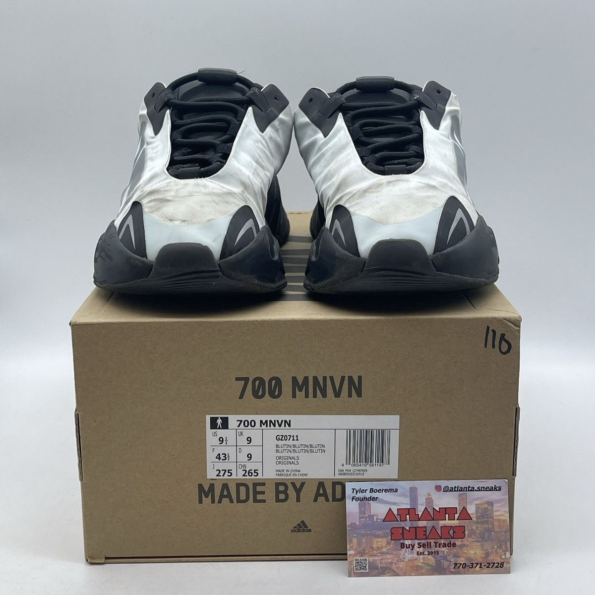 Adidas Yeezy boost 700 blue tint Size US 9.5 / EU 42-43 - 2 Thumbnail