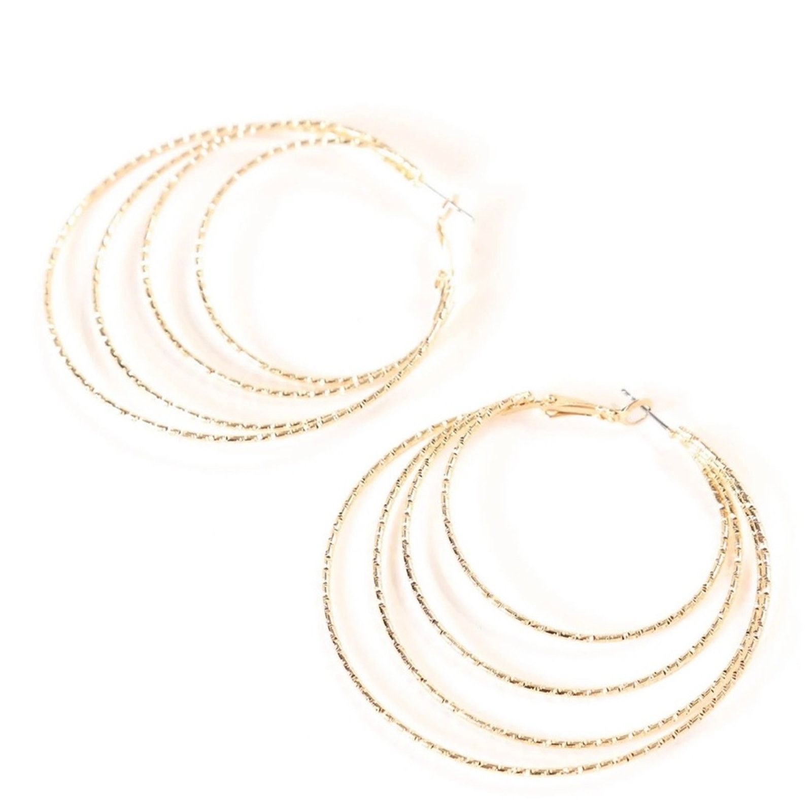 Other FASHION NOVA Made For You Hoop Earrings NWT Size ONE SIZE - 3 Thumbnail
