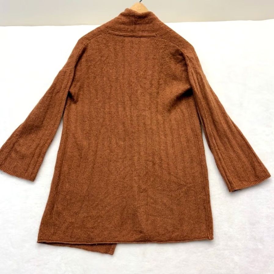 Madewell Madewell Wool Blend Piedmont Ribbed Duster Cardigan Sweater Burnt Orange Size XS Size XS / US 0-2 / IT 36-38 - 5 Thumbnail