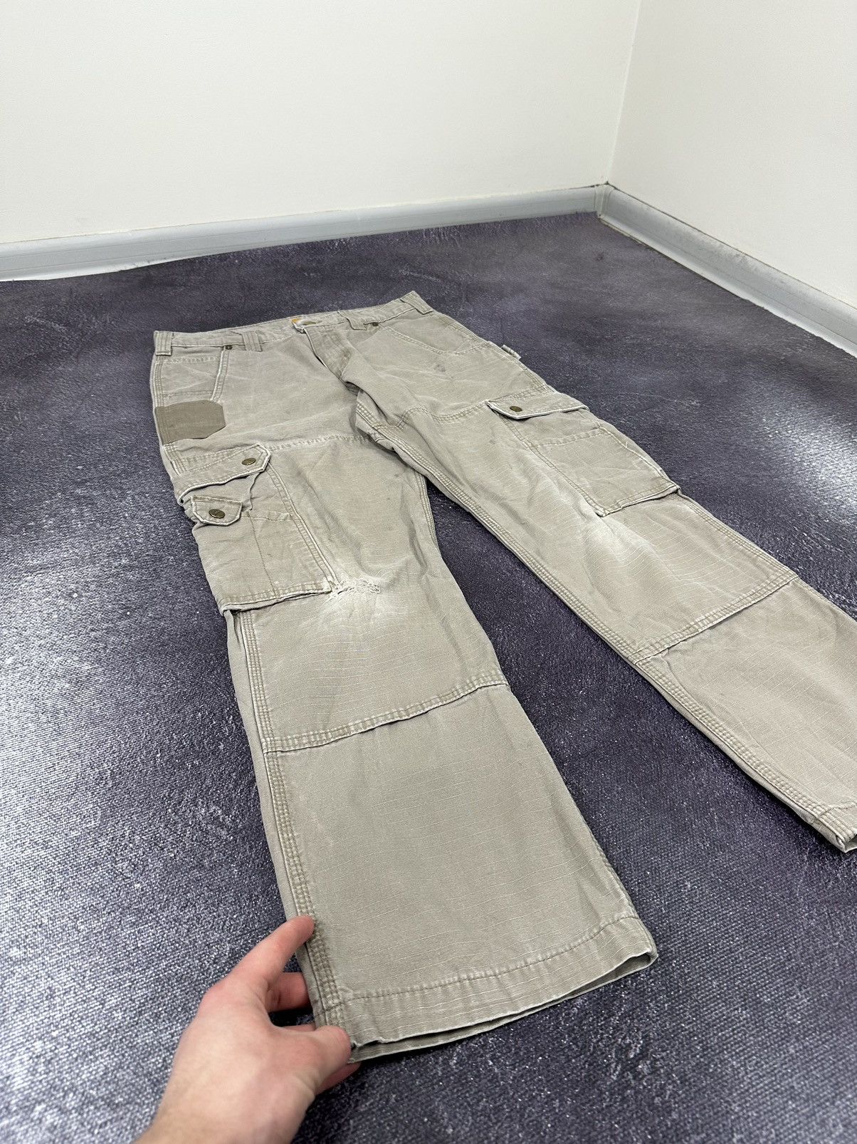 Carhartt Vintage Carhartt Double Knee Cargo Baggy Hype USA Work Pants Size US 32 / EU 48 - 10 Thumbnail
