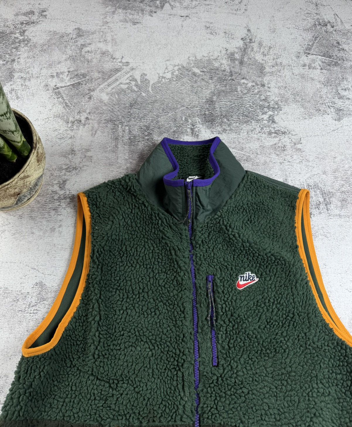 Nike Nike Green Sherpa Vest Zip Sportswear Fleece Y2K Polar Men’s M Size Jacket Winderbreaker Size US L / EU 52-54 / 3 - 5 Thumbnail