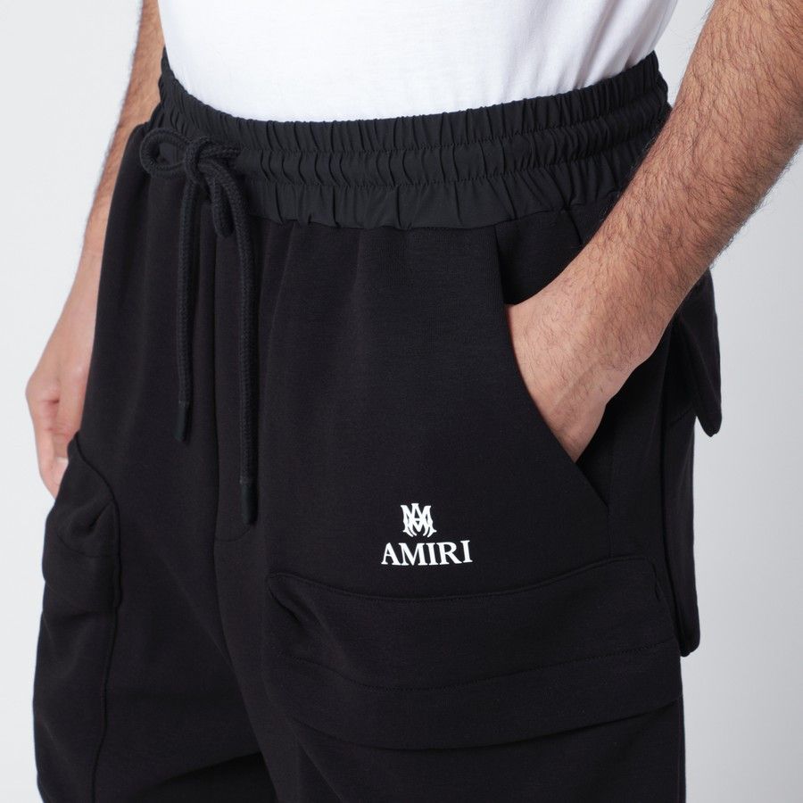 Amiri o1d2blof0226 Cotton-Blend Cargo Shorts in Black Size US 30 / EU 46 - 5 Thumbnail