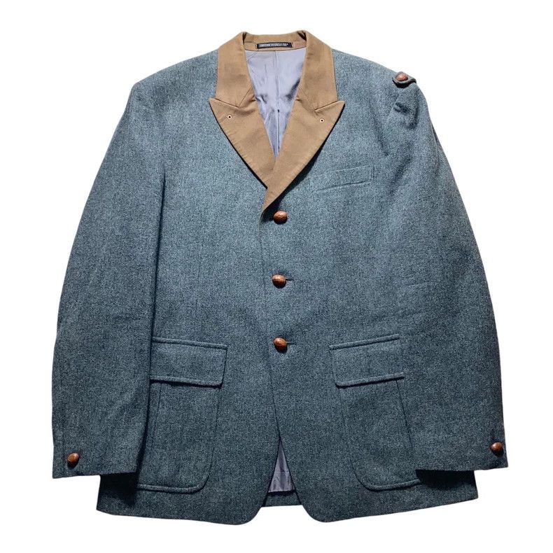Yohji Yamamoto Yohji Yamamoto 1980s patchwork collar wool jacket Size US S / EU 44-46 / 1 - 1 Thumbnail