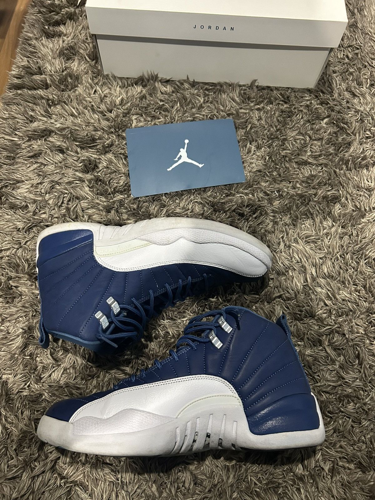 Jordan Brand Jordan 12 Indigo ⚠️READ DESCRIPTION⚠️ Size US 10.5 / EU 43-44 - 2 Thumbnail