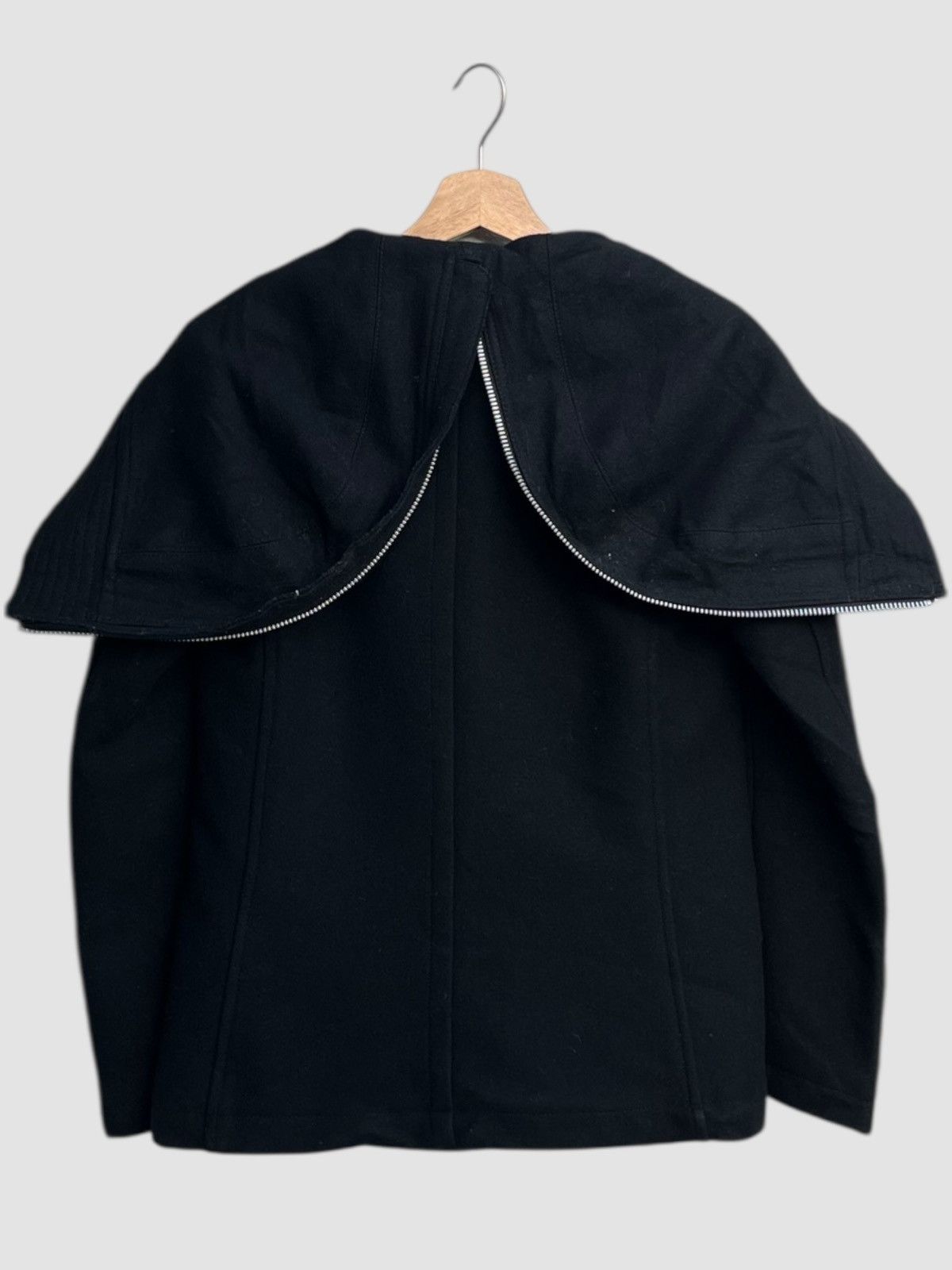 Zucca Zucca Double Breasted Wool Blend Hooded Jacket Size S / US 4 / IT 40 - 9 Thumbnail