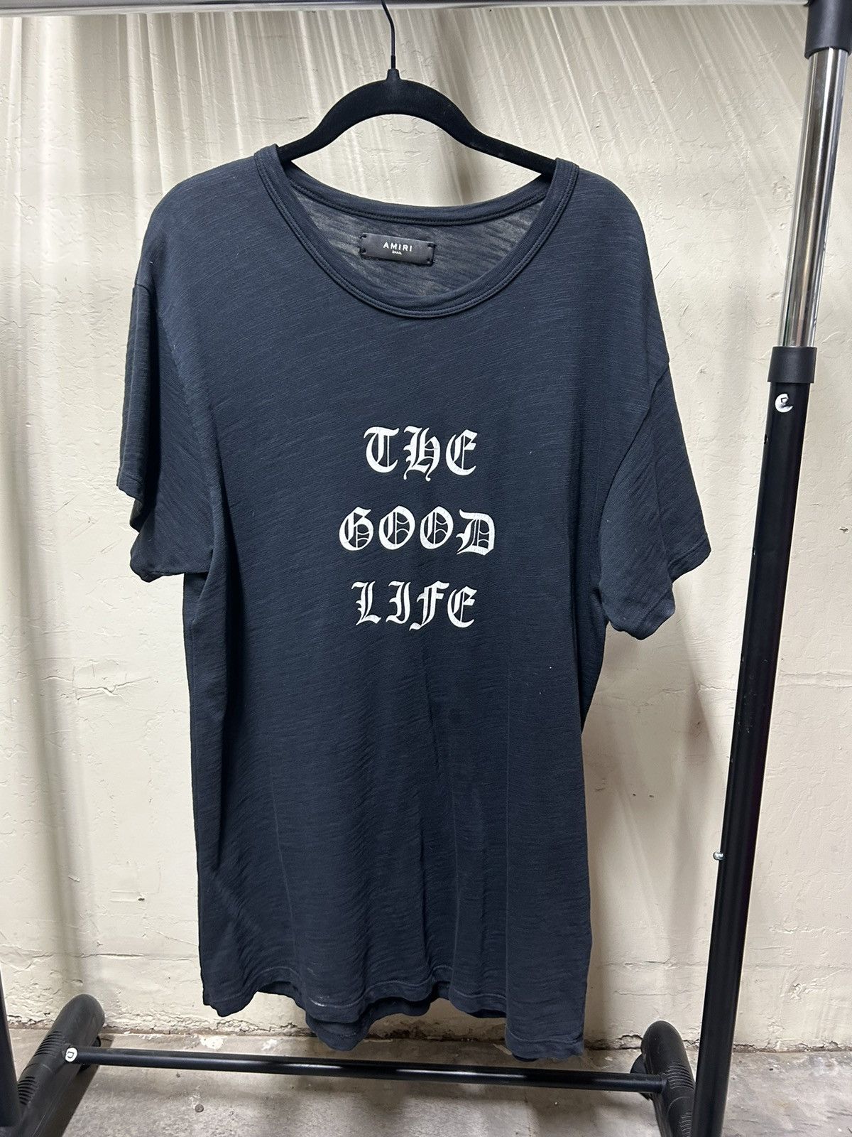 image of Amiri The Good Life Vintage T-Shirt in Black, Men's (Size Small)