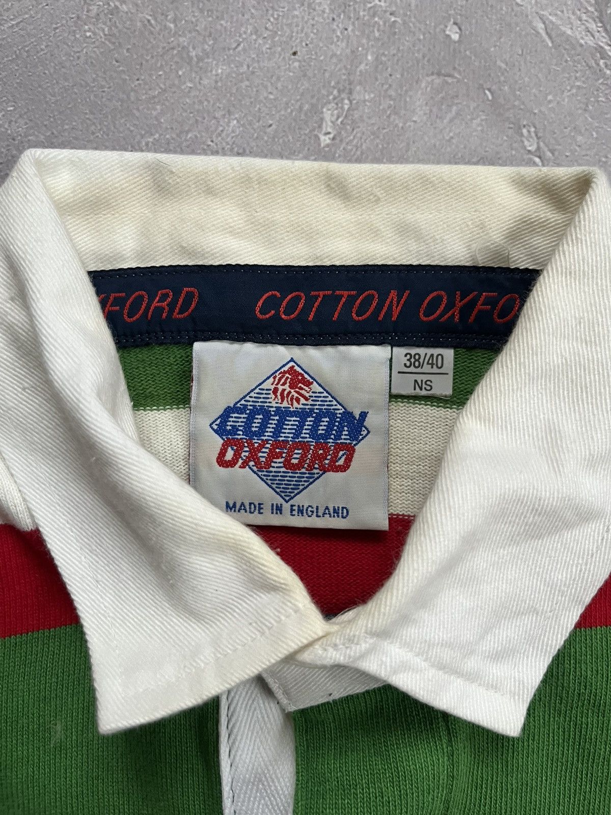 Cotton Traders Rare Vintage Cotton Oxford Leicester Tigers rugby jersey 90s Size US M / EU 48-50 / 2 - 4 Thumbnail
