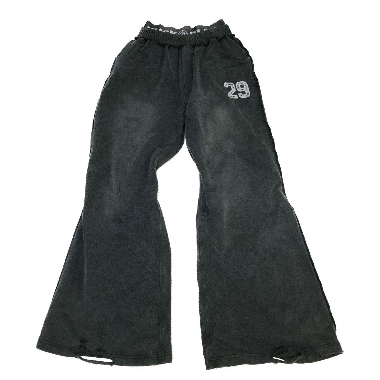 Vintage Streetwear washed black pants Size US 34 / EU 50 - 1 Thumbnail