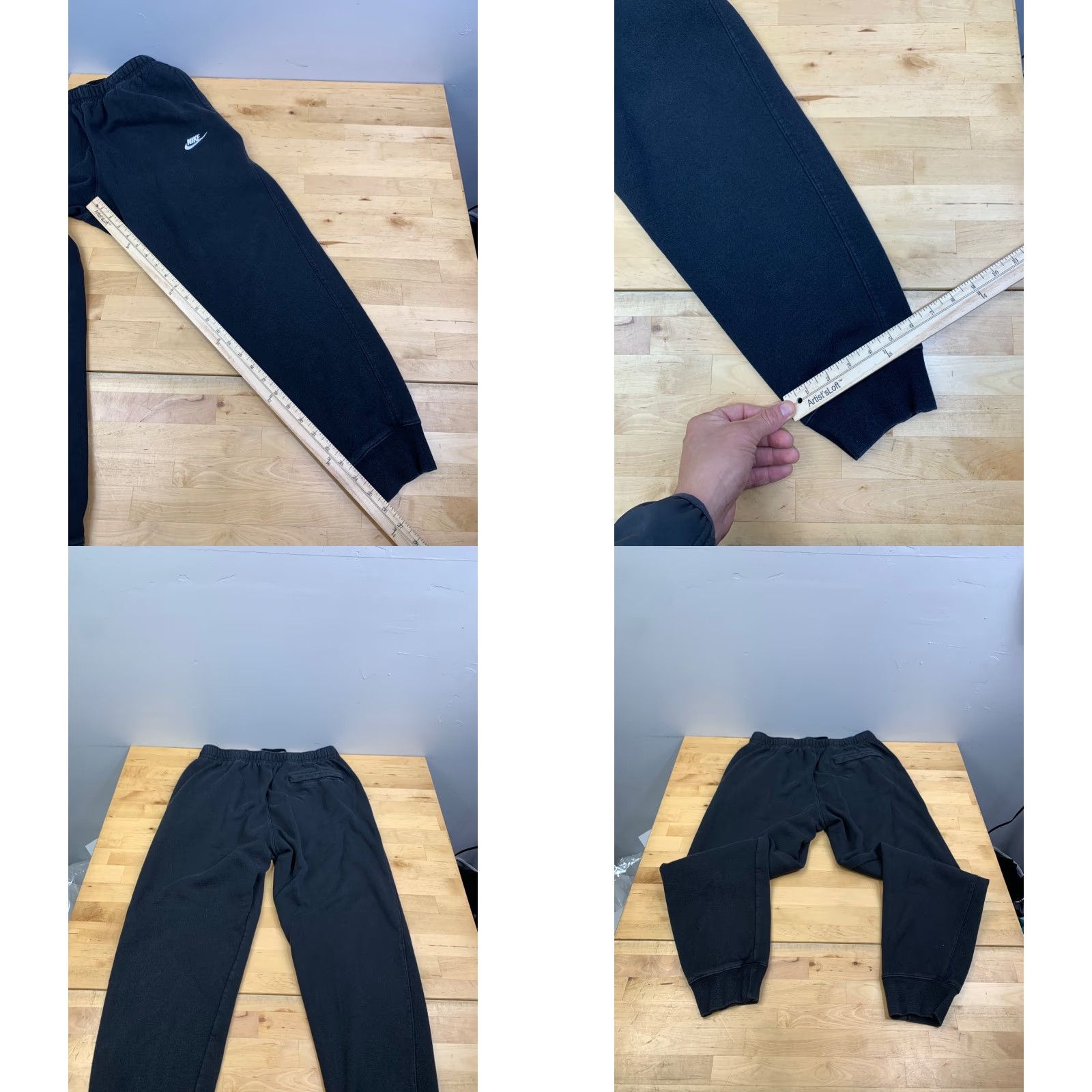 Nike Nike Sweatpants Mens M Black Casual Activewear Drawstring Pants Regular Tapered Pockets Size US 31 - 8 Thumbnail