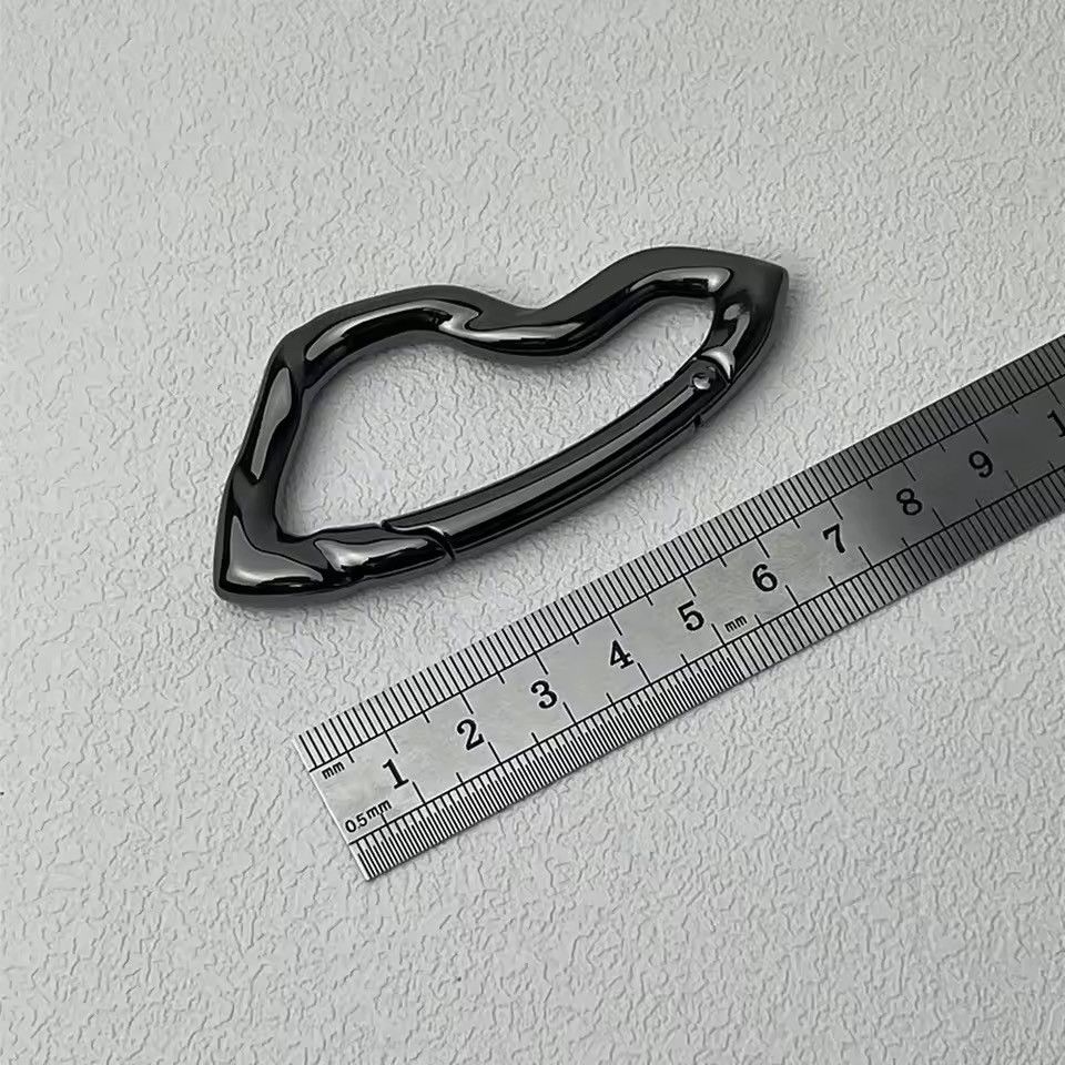 Other twisted metal black chrome steel Carabiner Size ONE SIZE - 1 Thumbnail