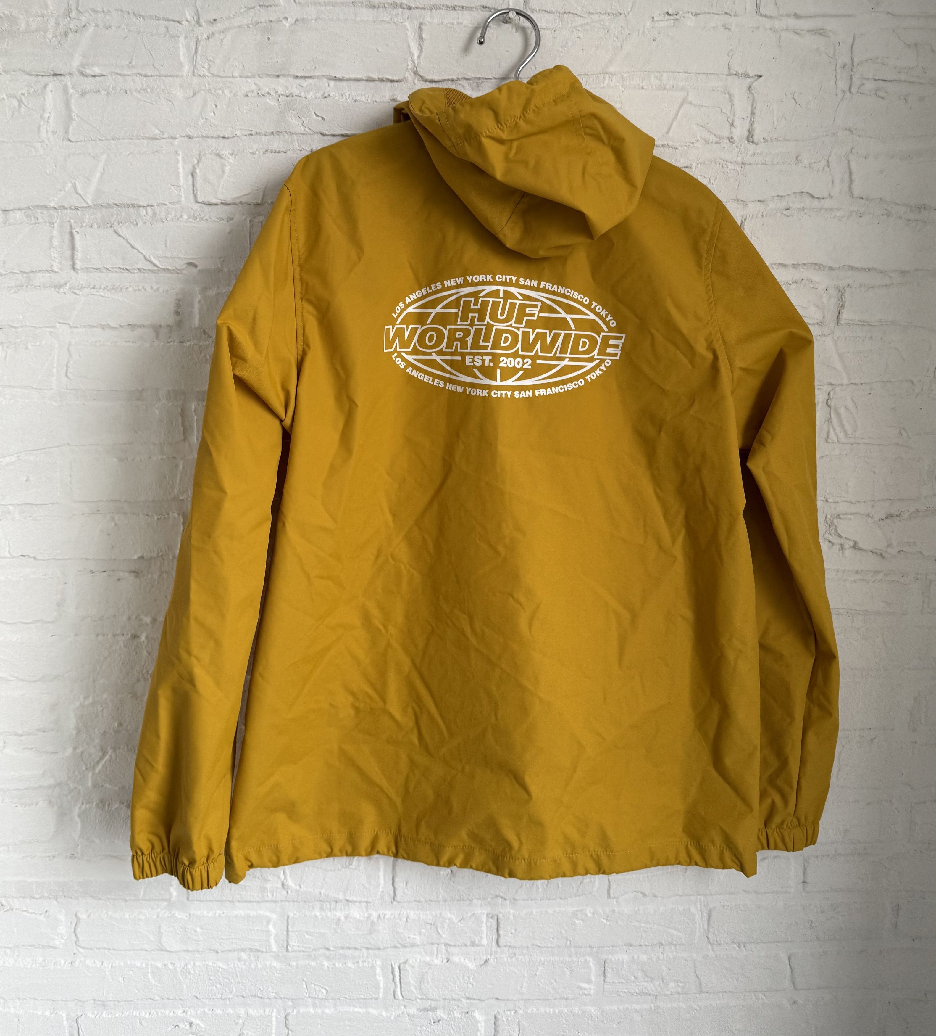 Huf HUF worldwide flags anorak yellow jacket Size US M / EU 48-50 / 2 - 2 Thumbnail