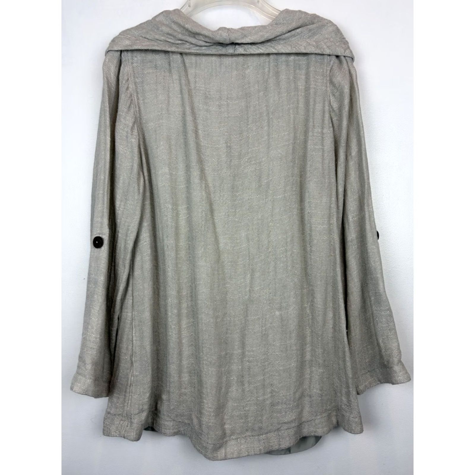 Soft Surroundings Soft Surroundings Top Womens M Beige Cowl Neck Tunic Cozy Cottage Coastal Size M / US 6-8 / IT 42-44 - 2 Thumbnail