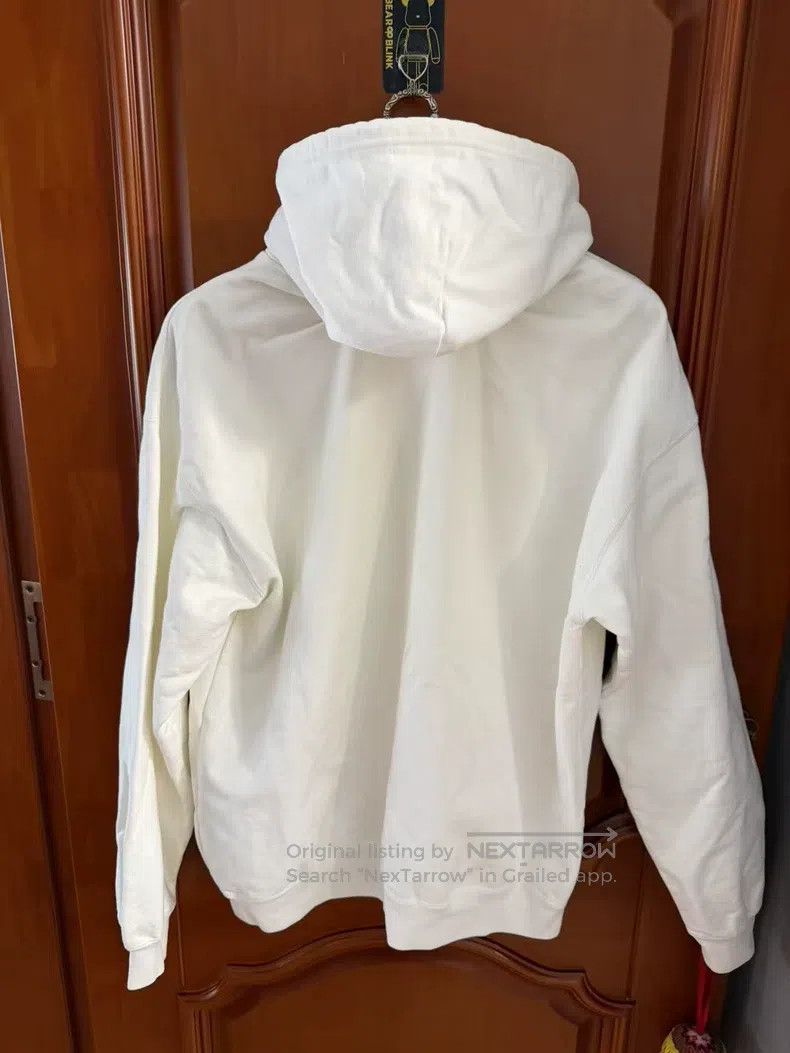 Balenciaga Balenciaga White Hooded Logo Sweatshirt Size US L / EU 52-54 / 3 - 2 Thumbnail