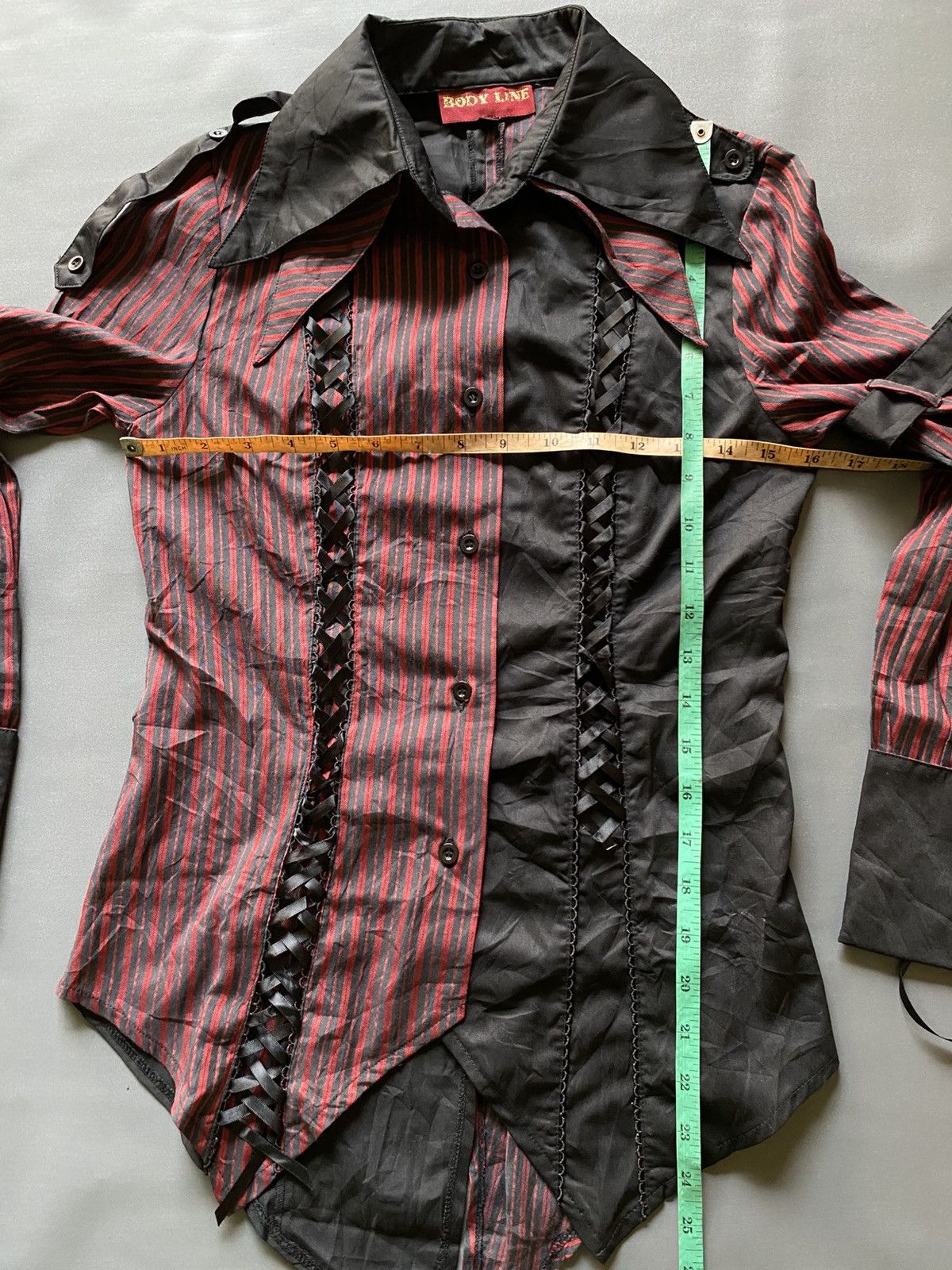 Japanese Brand Body Line Gothic Bondage Shirt Size M / US 6-8 / IT 42-44 - 11 Thumbnail