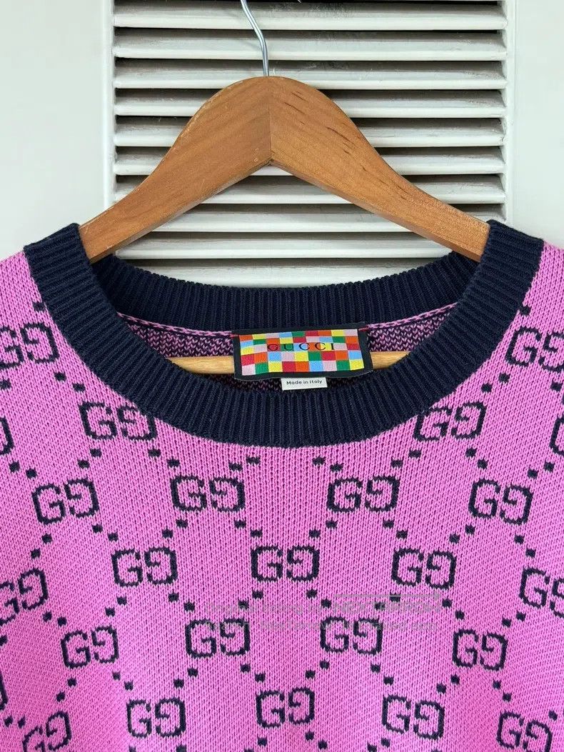 Gucci Gucci Pink full-print sweater Size L / US 10 / IT 46 - 3 Thumbnail