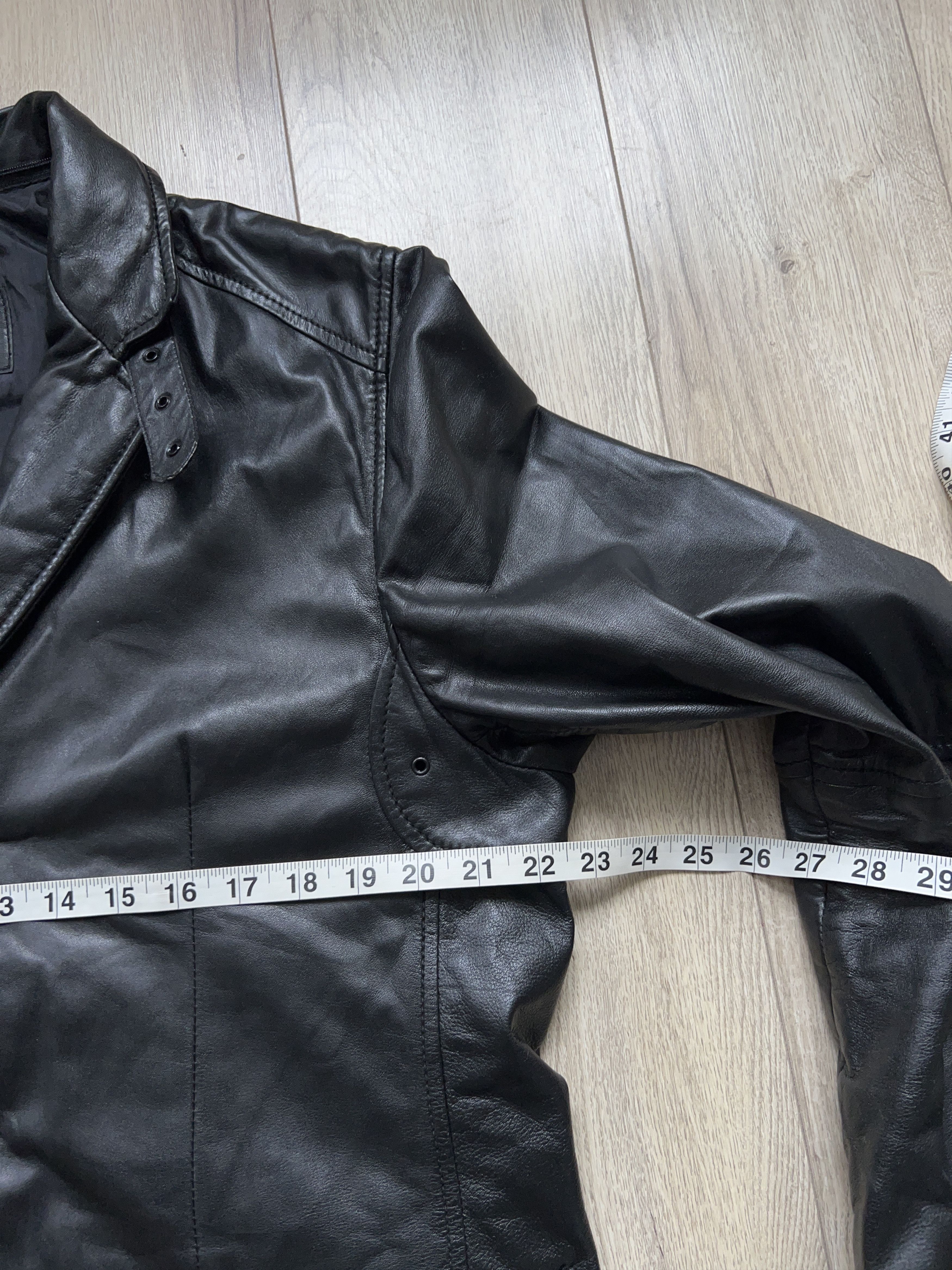 Strellson Mens Swiss Black Soft Leather Jacket Blazer Style Size 50 M Size US M / EU 48-50 / 2 - 9 Thumbnail