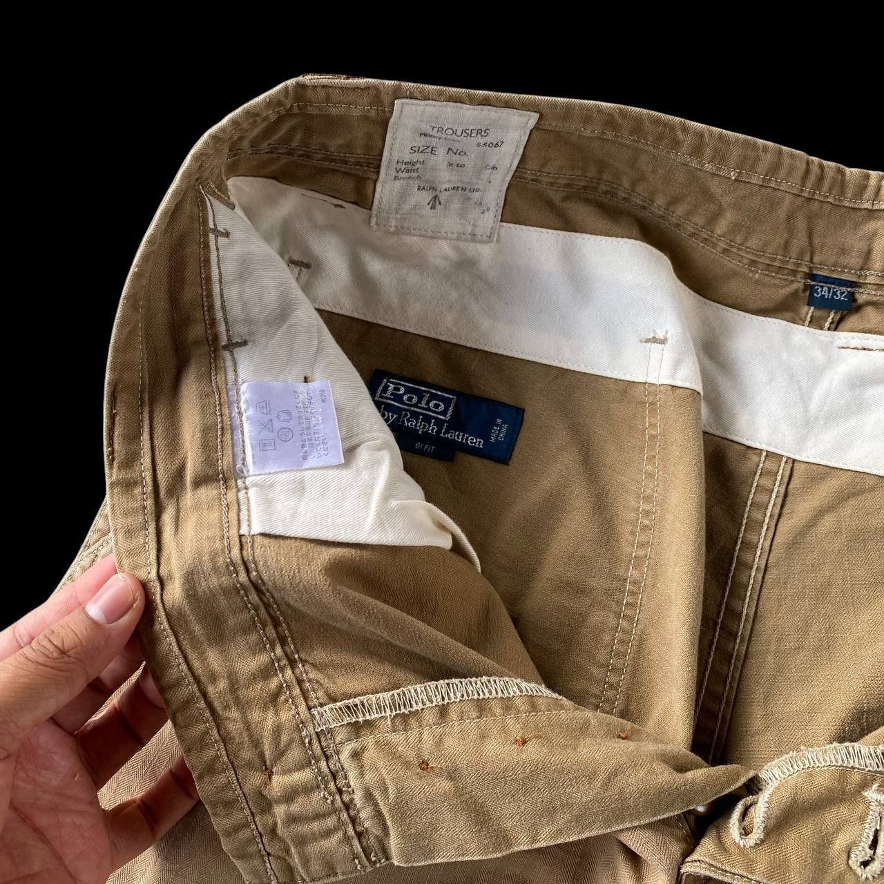 Polo Ralph Lauren VINTAGE POLO RALPH LAUREN CARPENTER MILITARY CARGO PANT Size US 34 / EU 50 - 10 Thumbnail